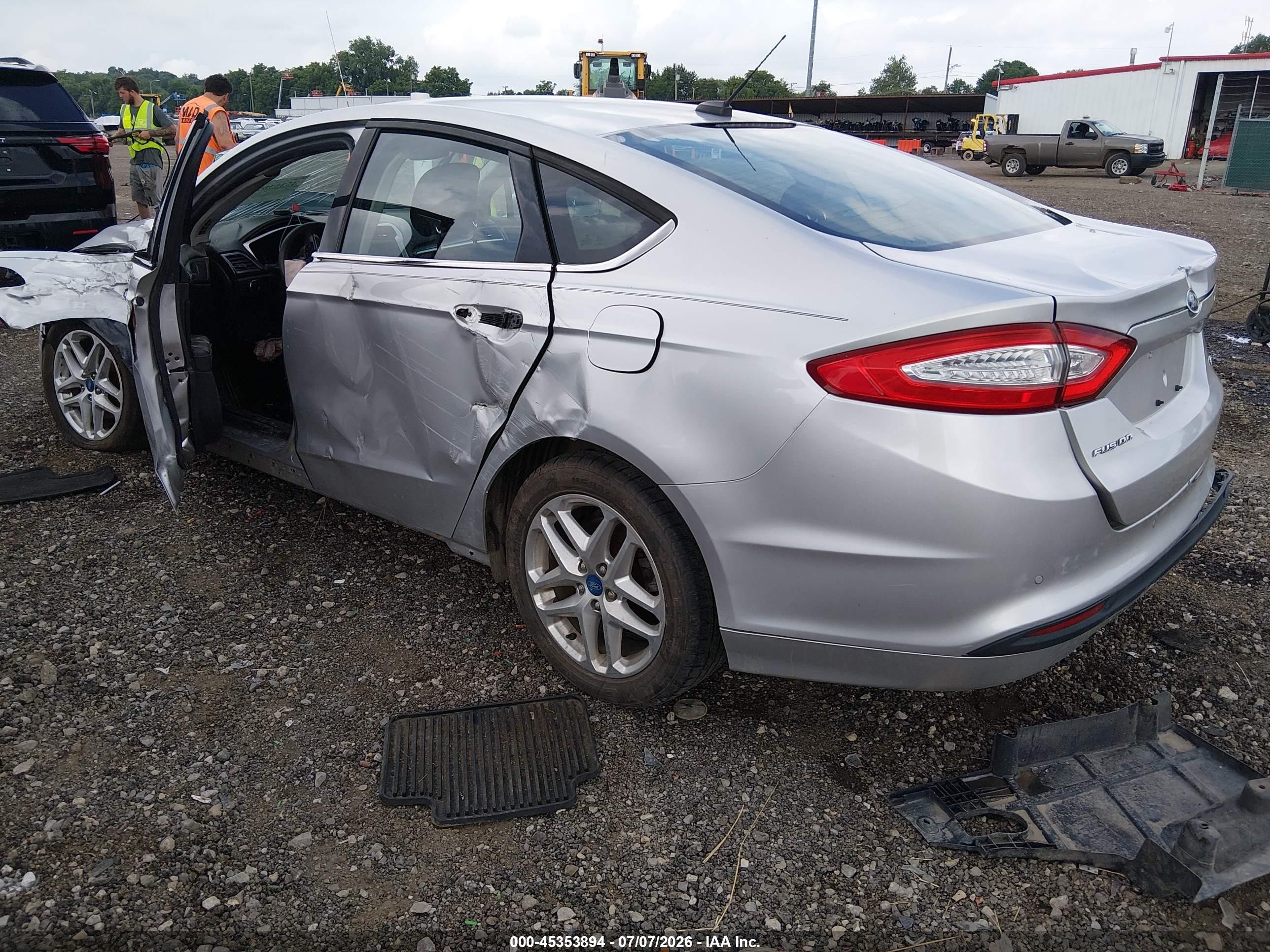 2013 Ford Fusion Se Silver vin: 3FA6P0H77DR185666