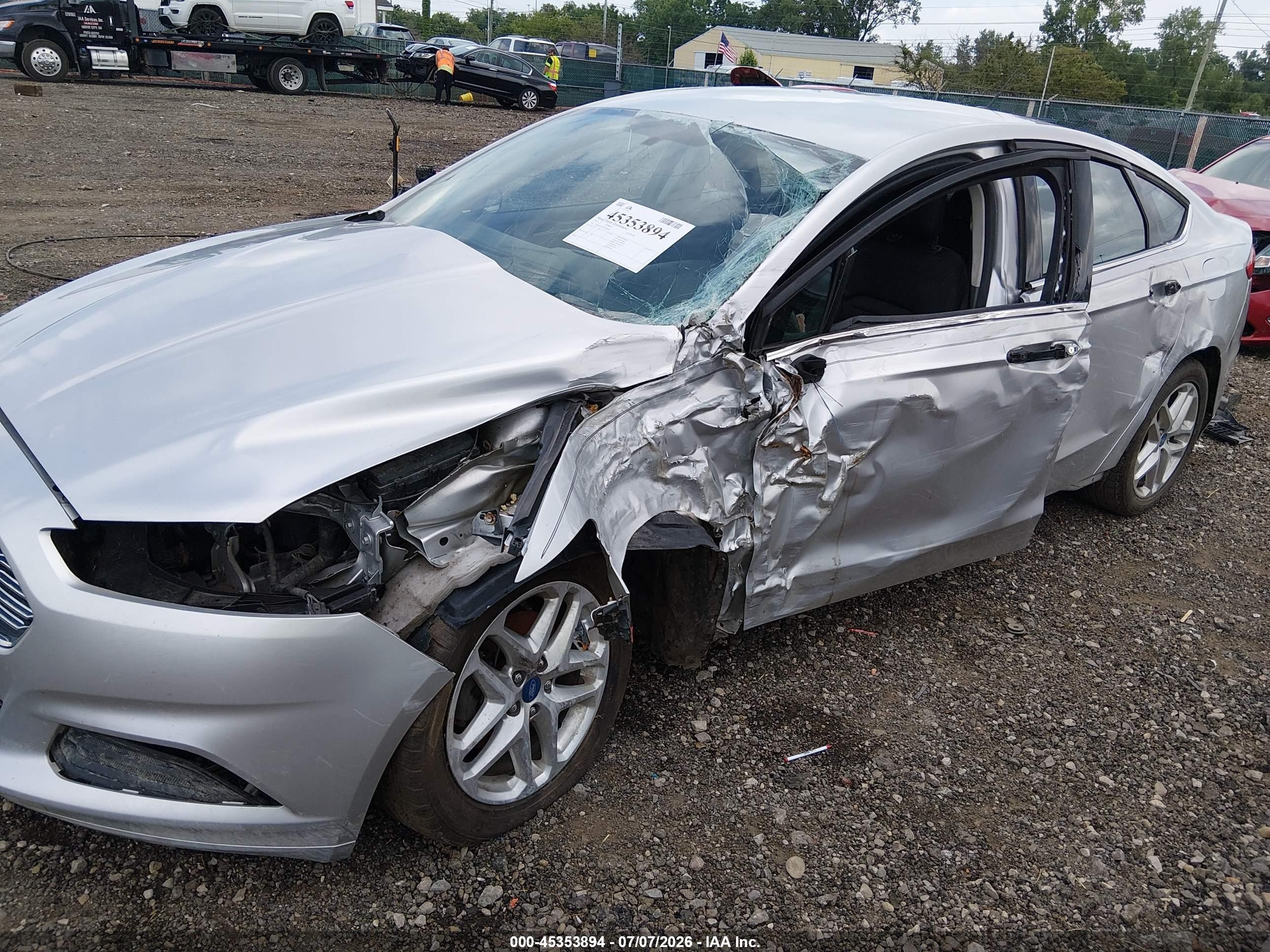 2013 Ford Fusion Se Silver vin: 3FA6P0H77DR185666
