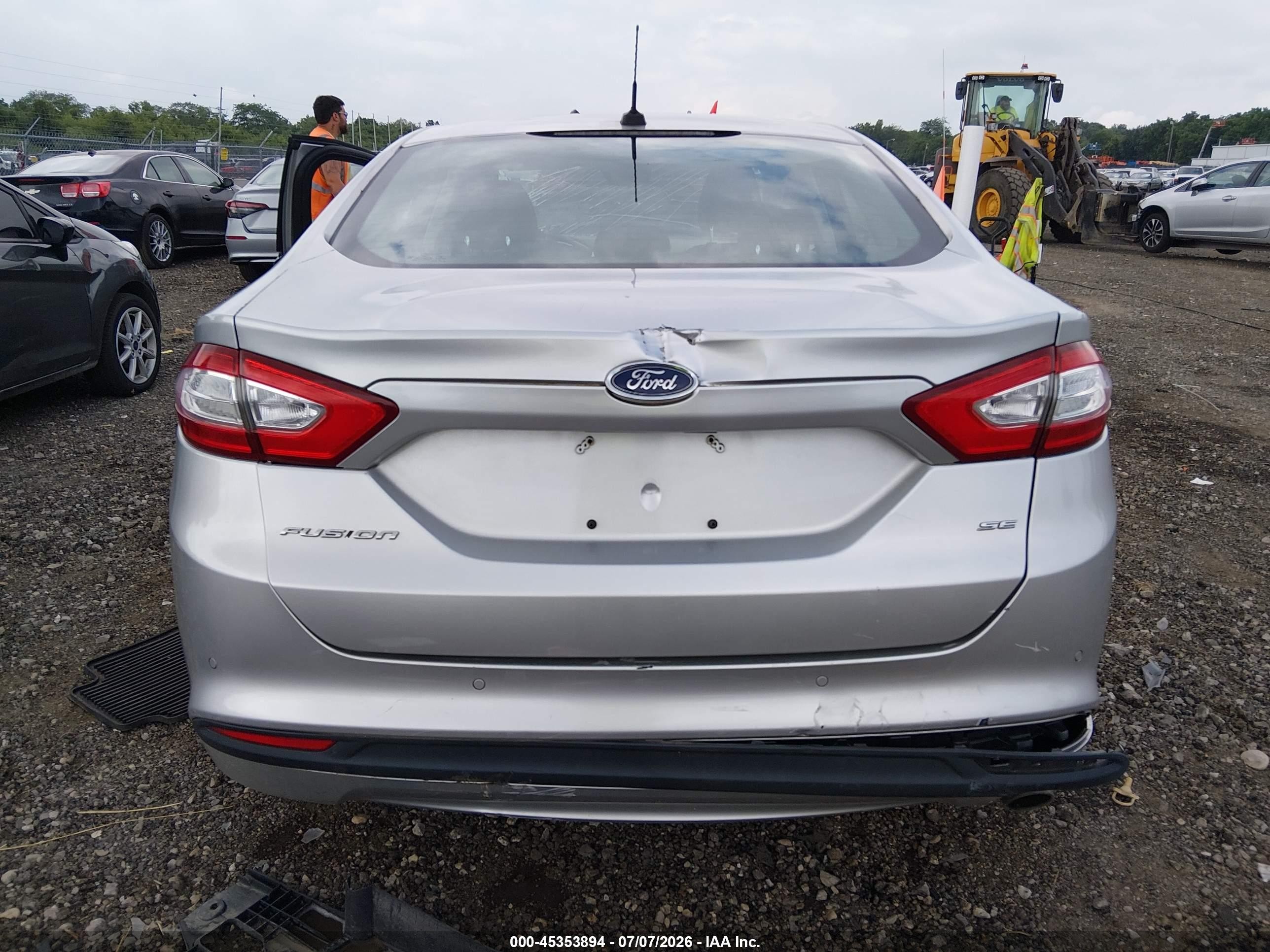 2013 Ford Fusion Se Silver vin: 3FA6P0H77DR185666