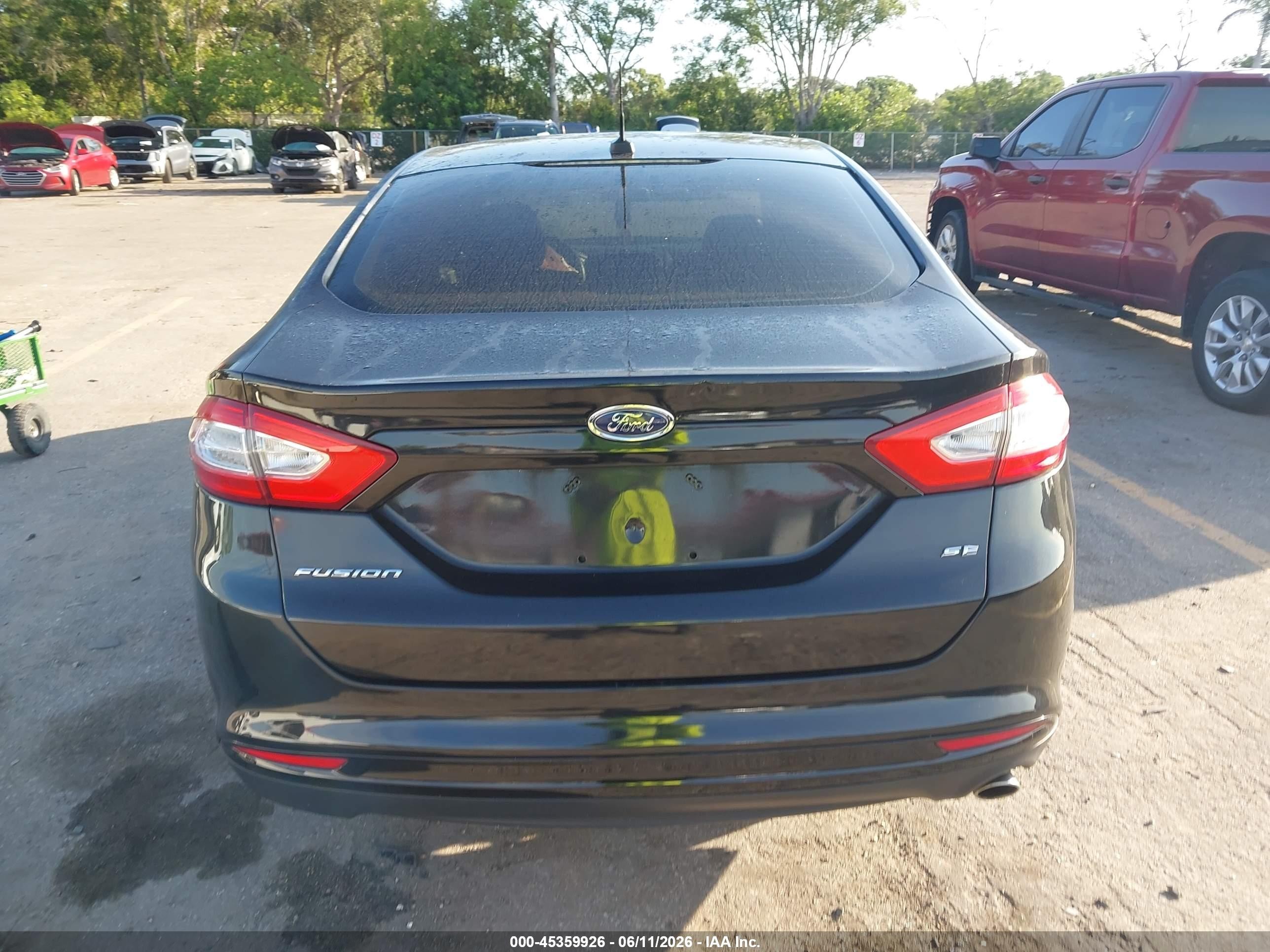 2013 Ford Fusion Se Черный vin: 3FA6P0H77DR200327