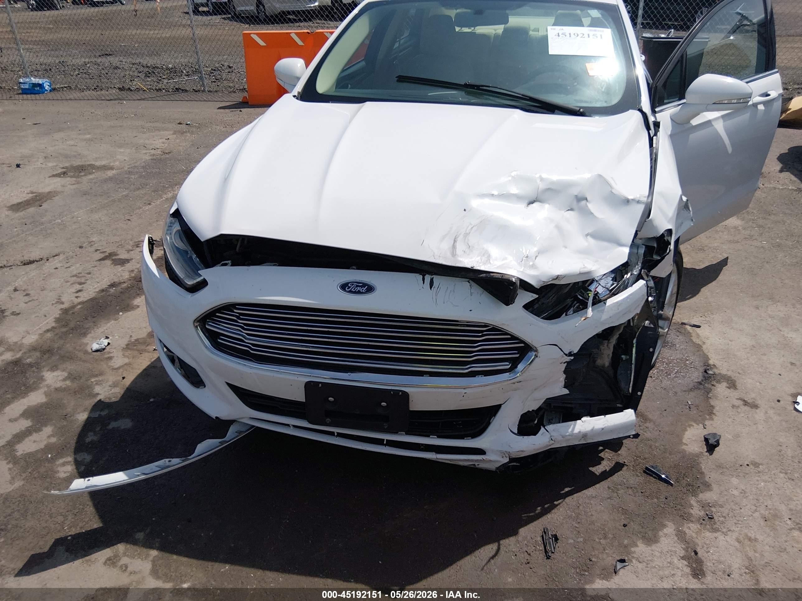 2013 Ford Fusion Se White vin: 3FA6P0H77DR204815