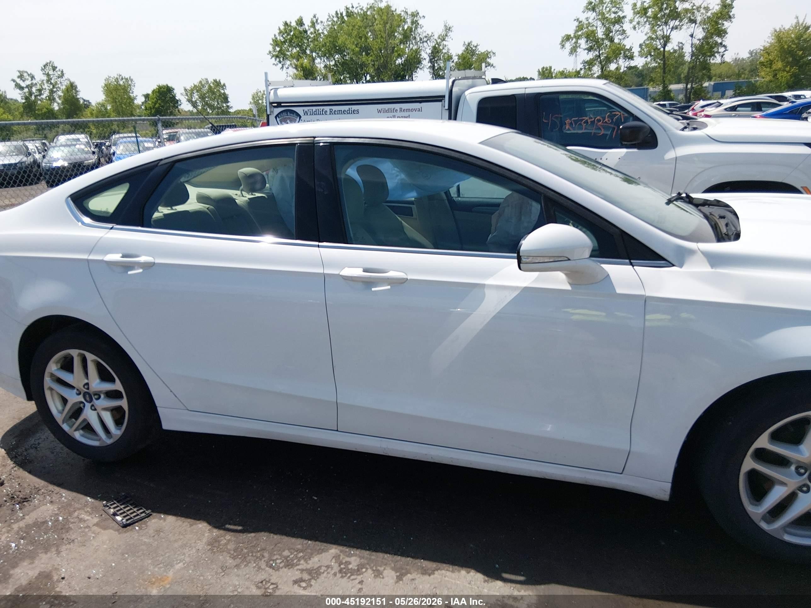 2013 Ford Fusion Se White vin: 3FA6P0H77DR204815