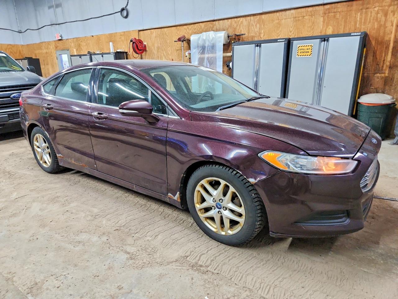 2013 Ford Fusion Se 4d Sedan Burgundy vin: 3FA6P0H77DR243131