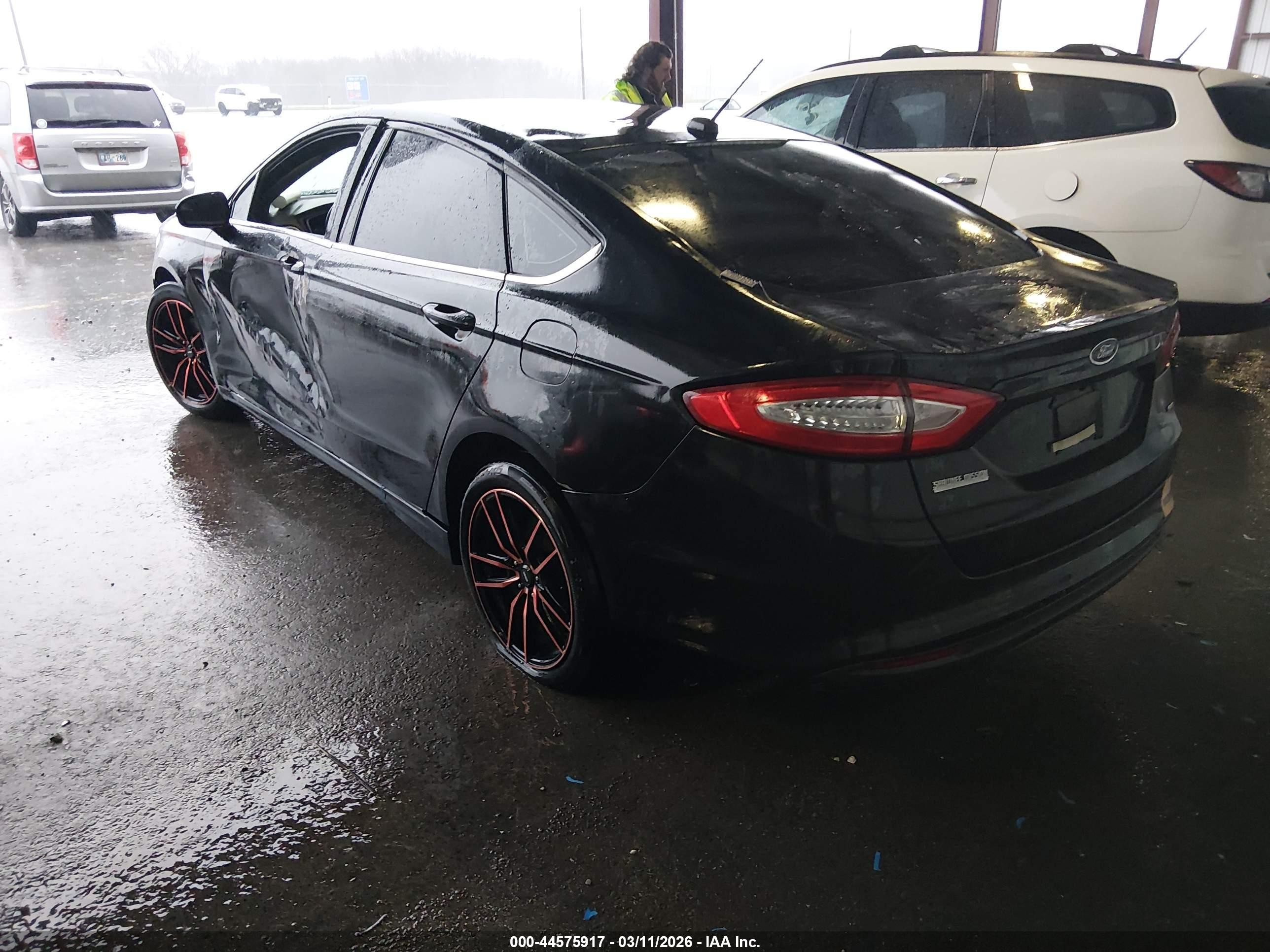 2013 Ford Fusion Se Black vin: 3FA6P0H77DR247423