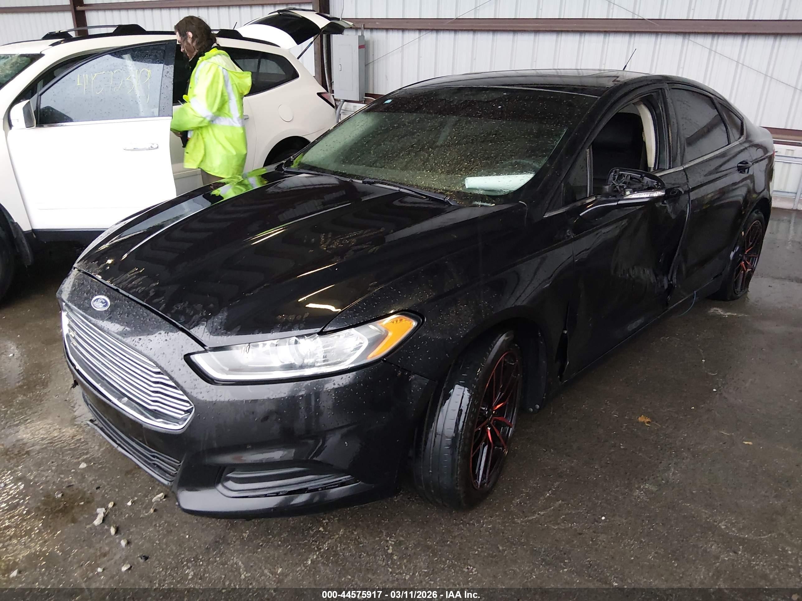2013 Ford Fusion Se Black vin: 3FA6P0H77DR247423