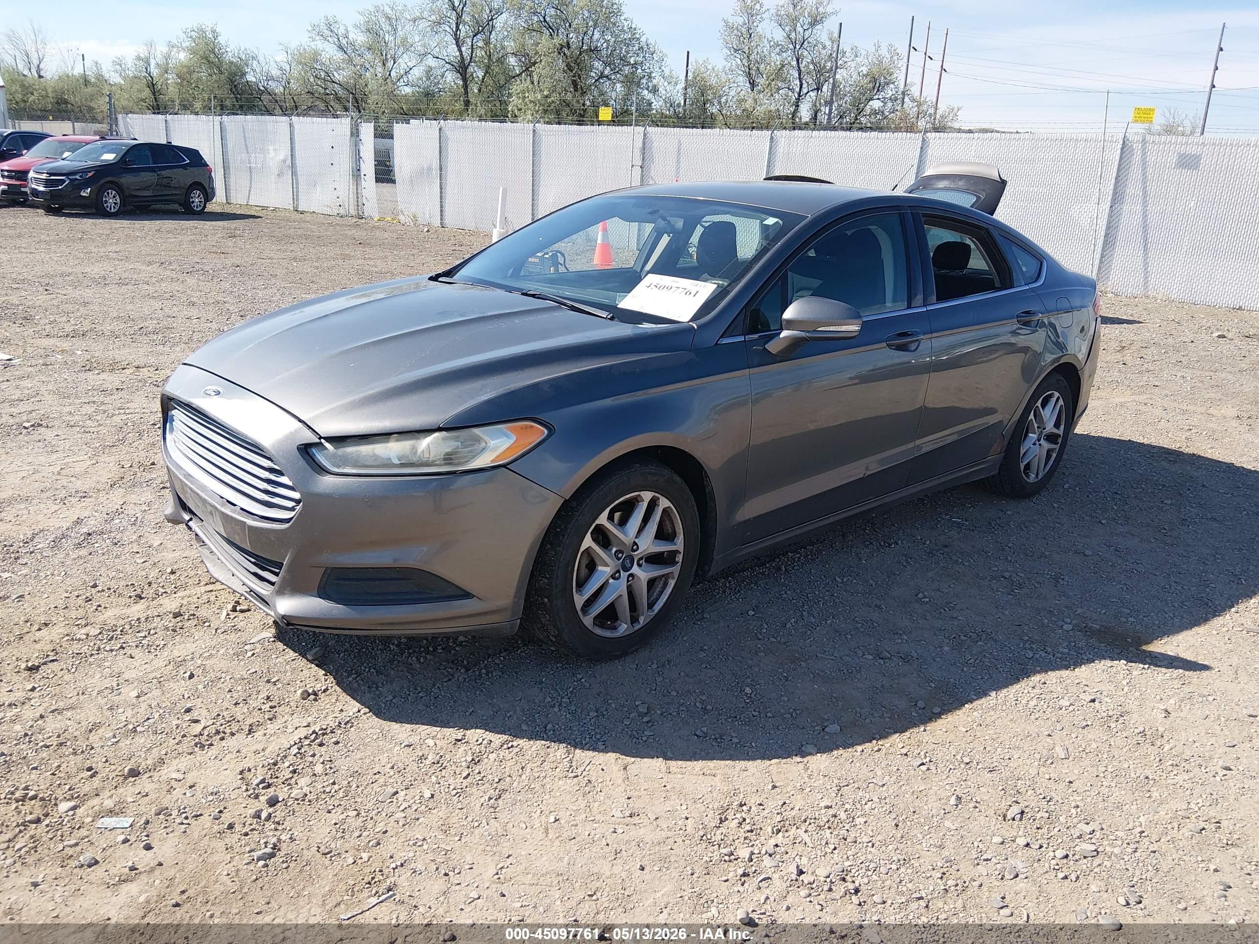 2013 Ford Fusion Se Gray vin: 3FA6P0H77DR248443