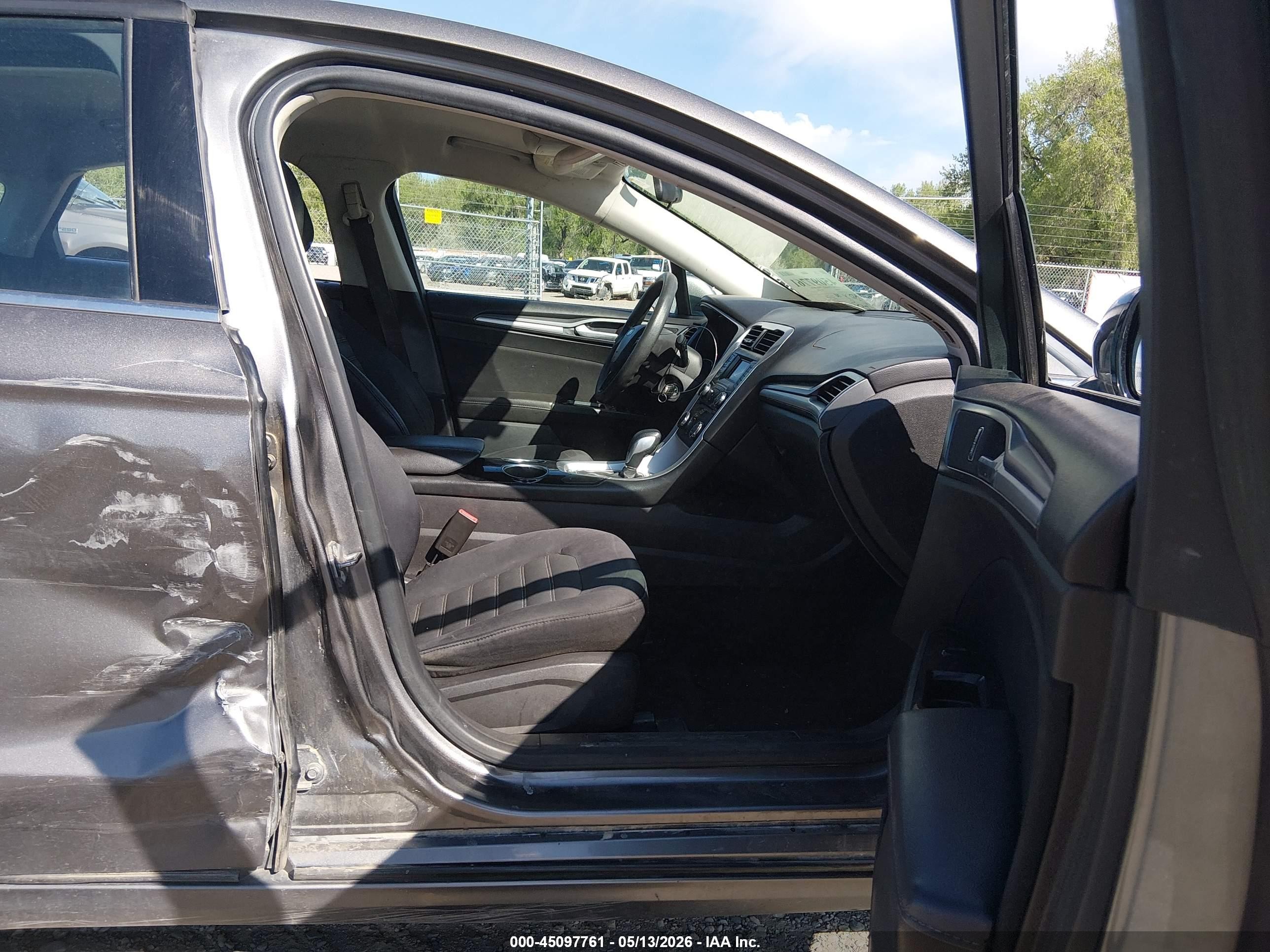 2013 Ford Fusion Se Gray vin: 3FA6P0H77DR248443