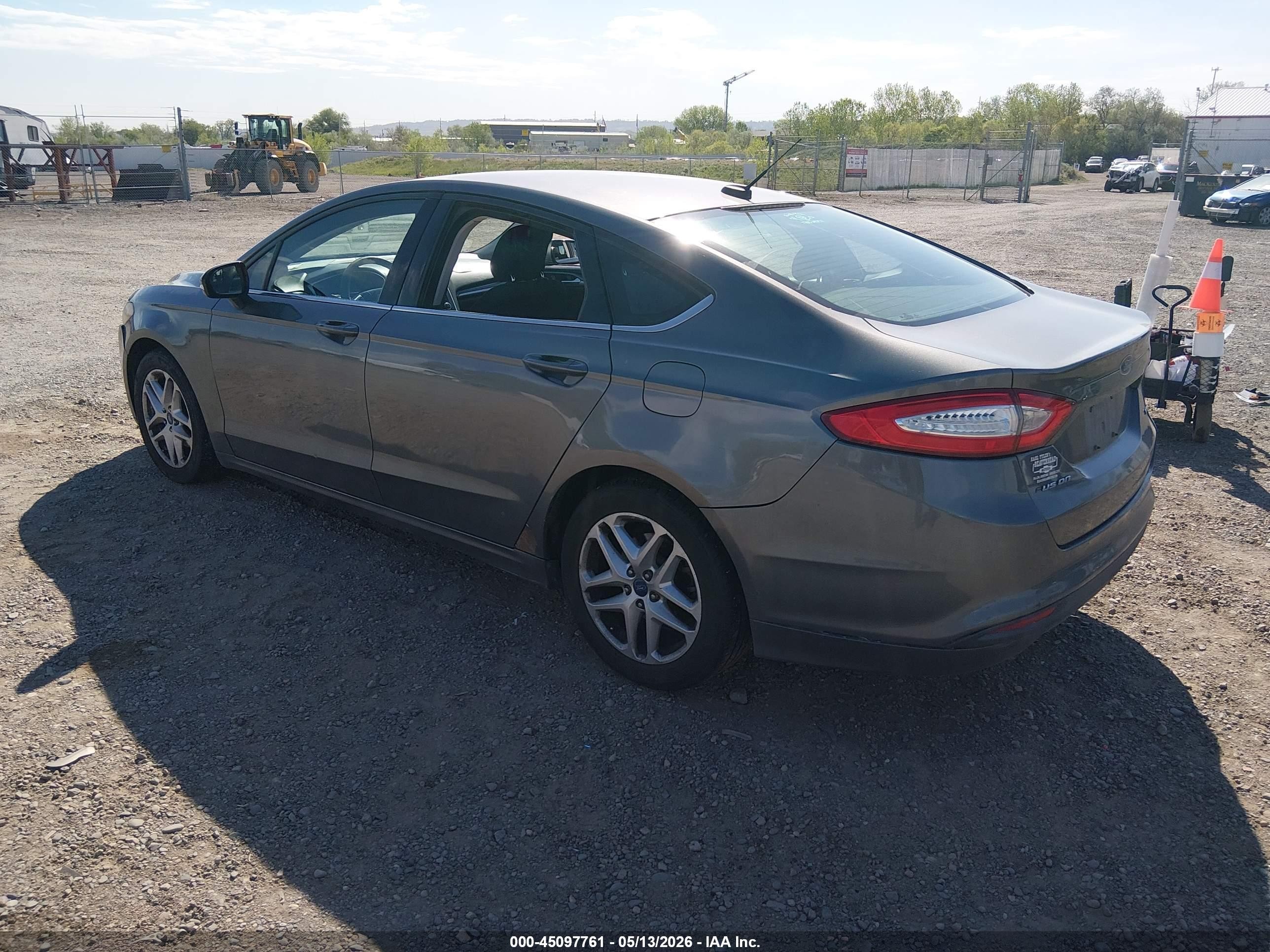2013 Ford Fusion Se Gray vin: 3FA6P0H77DR248443