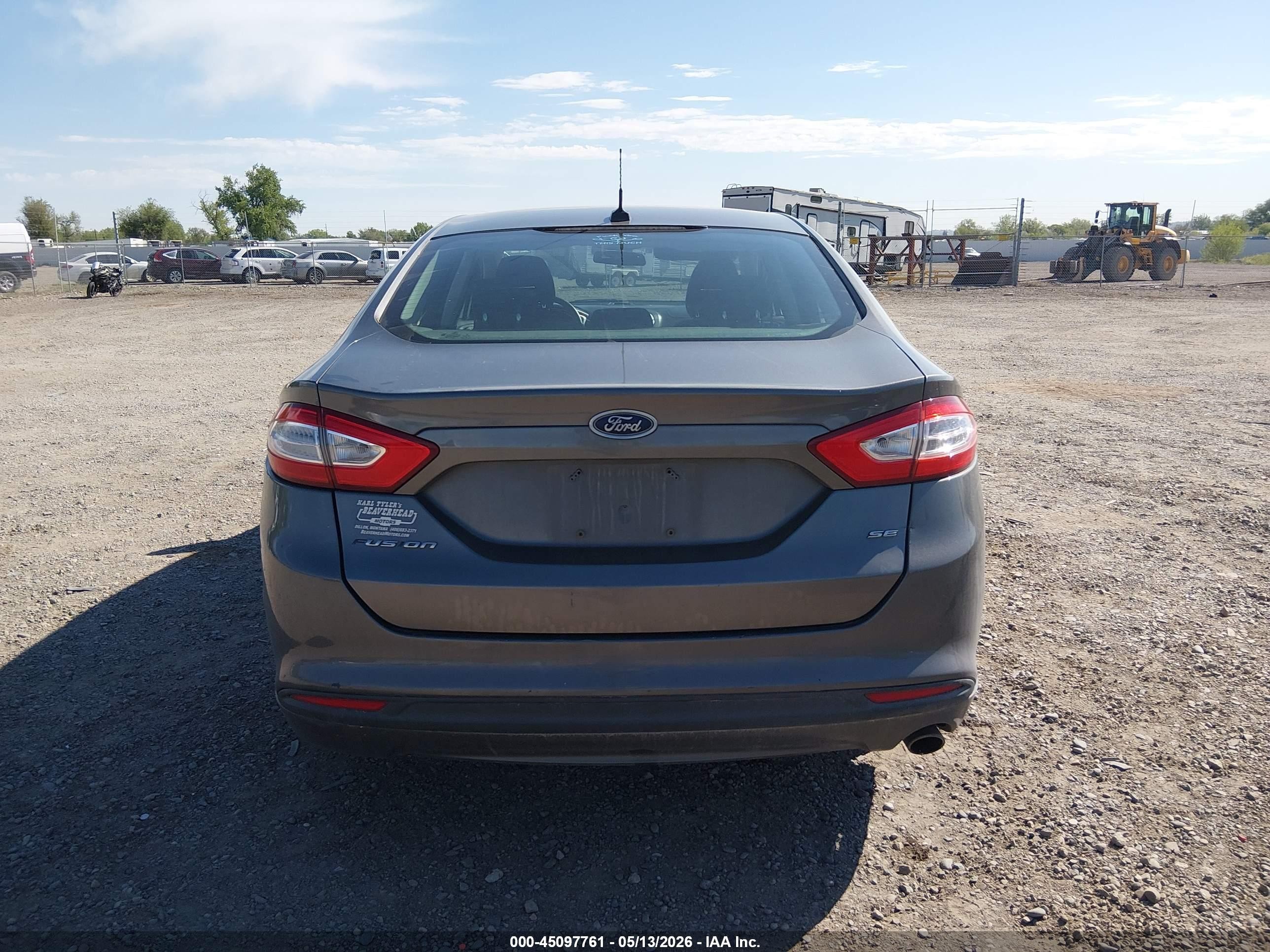 2013 Ford Fusion Se Gray vin: 3FA6P0H77DR248443