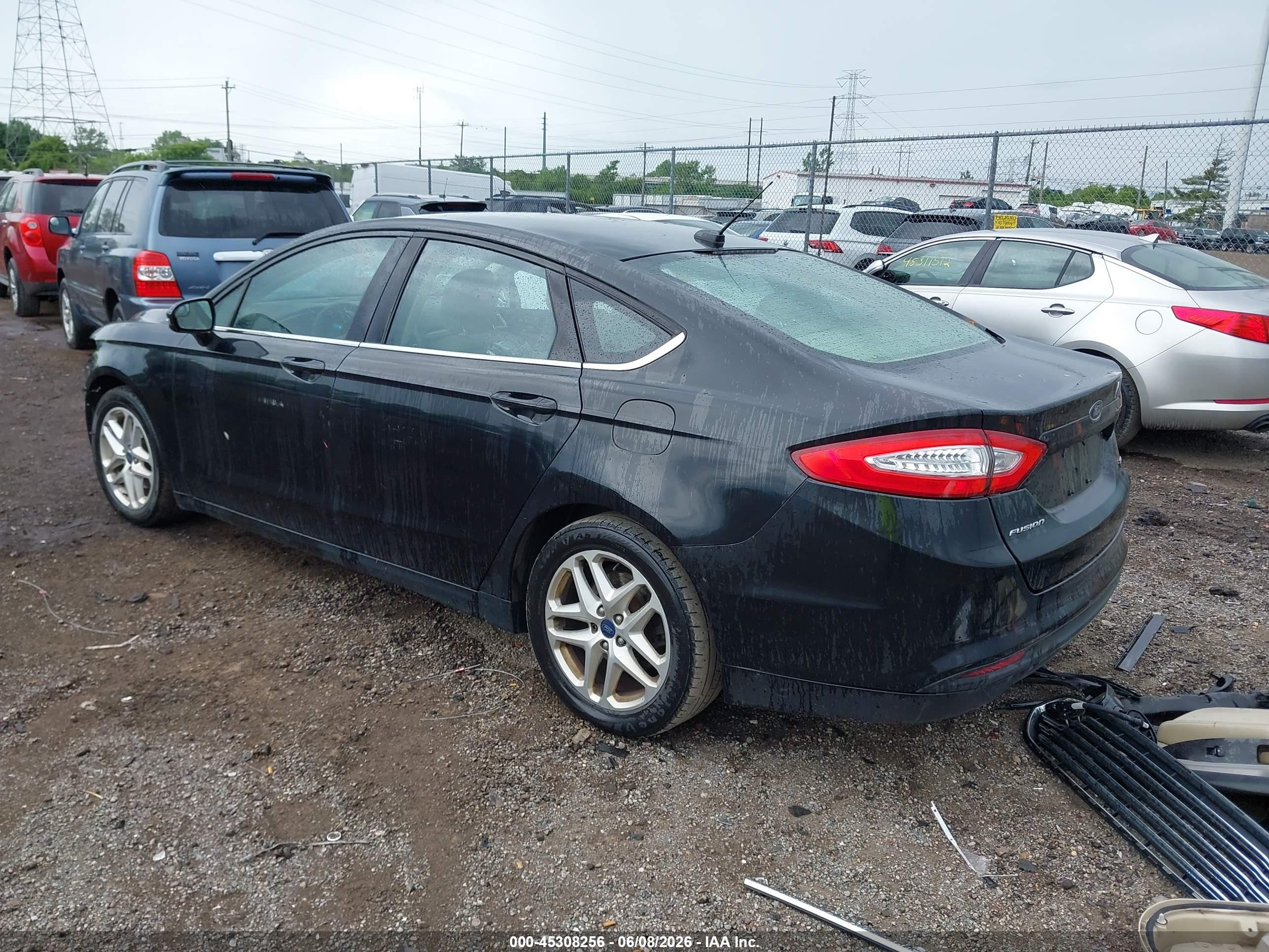2013 Ford Fusion Se Черный vin: 3FA6P0H77DR278316