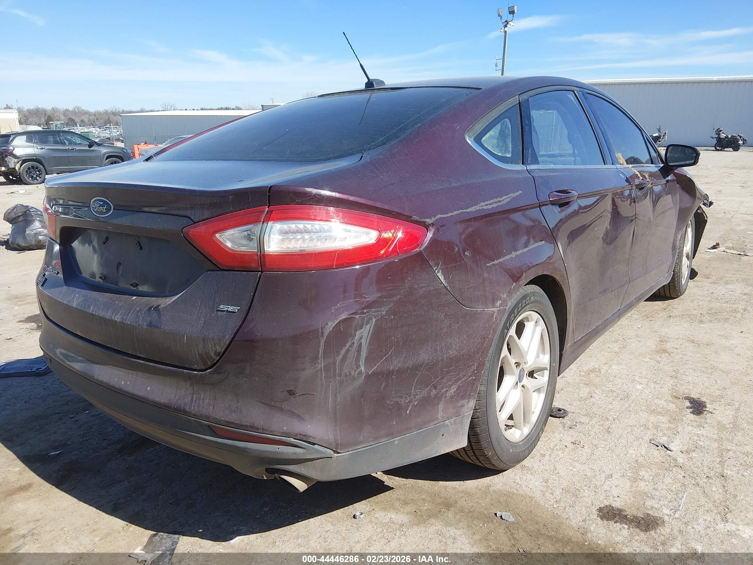 2013 Ford Fusion Se Maroon vin: 3FA6P0H77DR281118