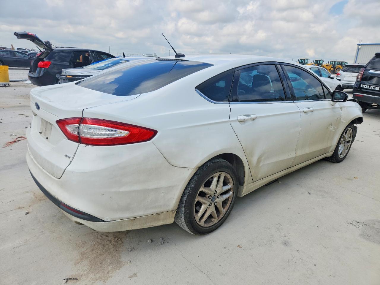 2013 Ford Fusion Se White vin: 3FA6P0H77DR292779