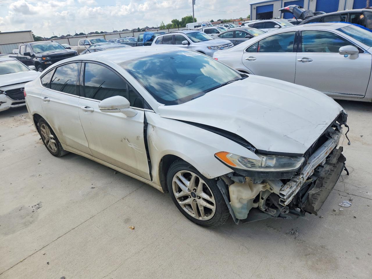 2013 Ford Fusion Se White vin: 3FA6P0H77DR292779