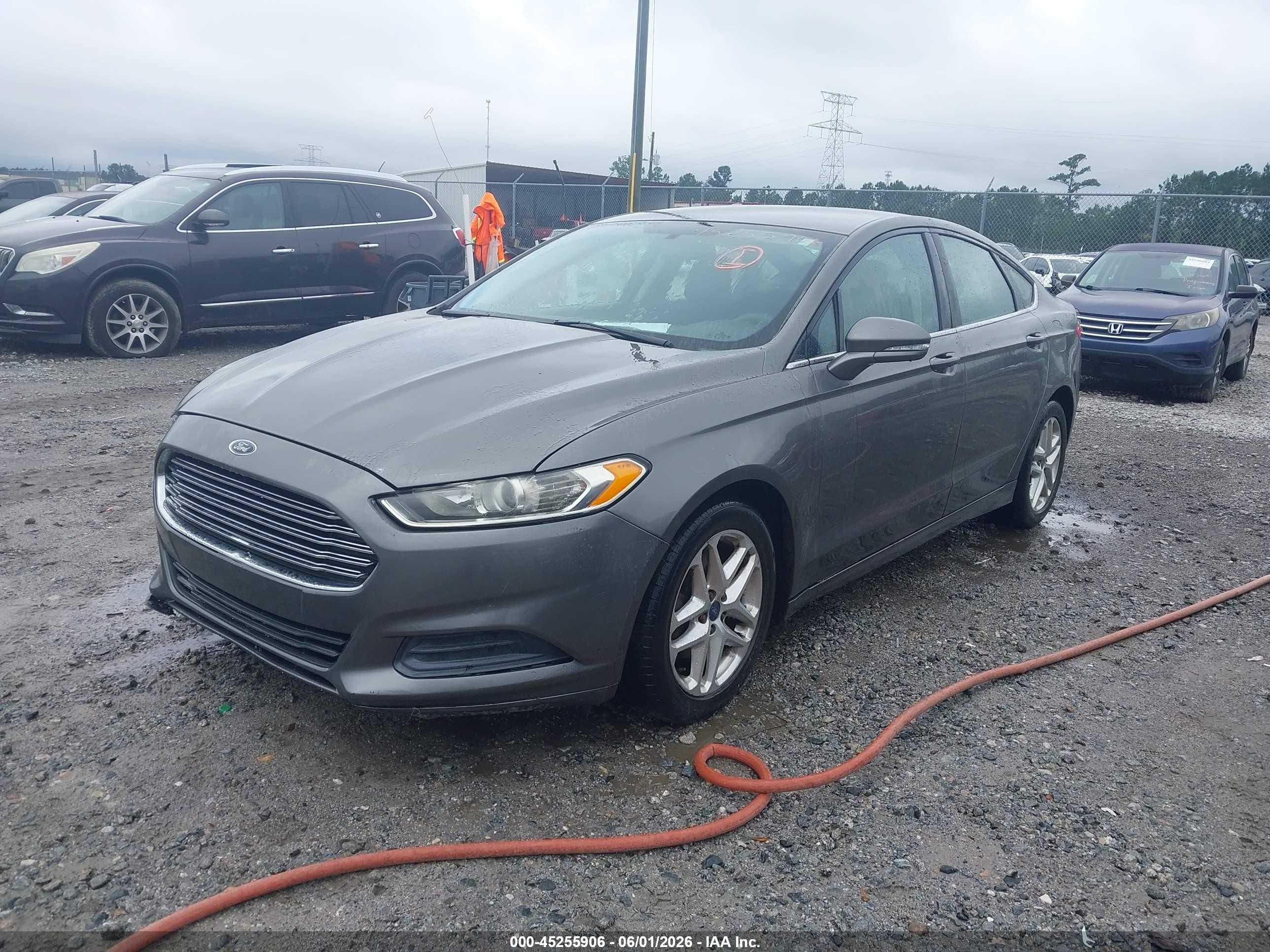 2013 Ford Fusion Se Gray vin: 3FA6P0H77DR295049