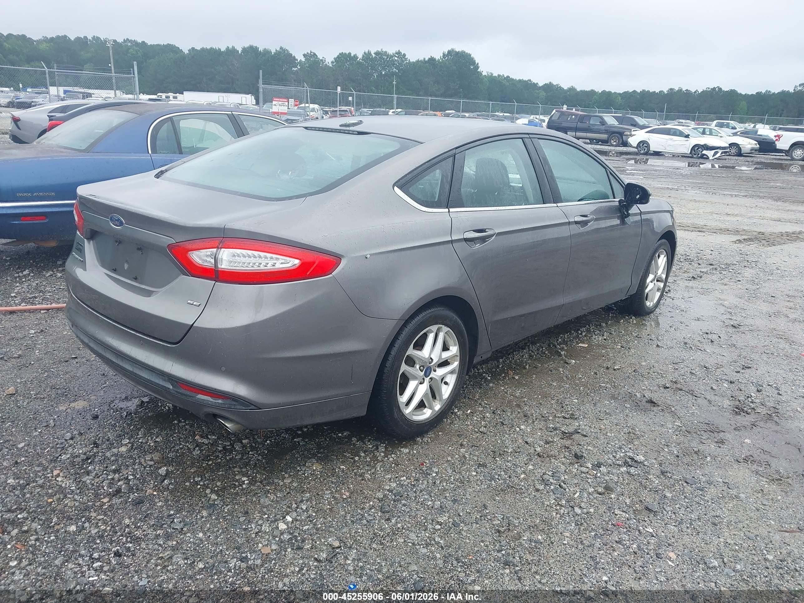 2013 Ford Fusion Se Gray vin: 3FA6P0H77DR295049
