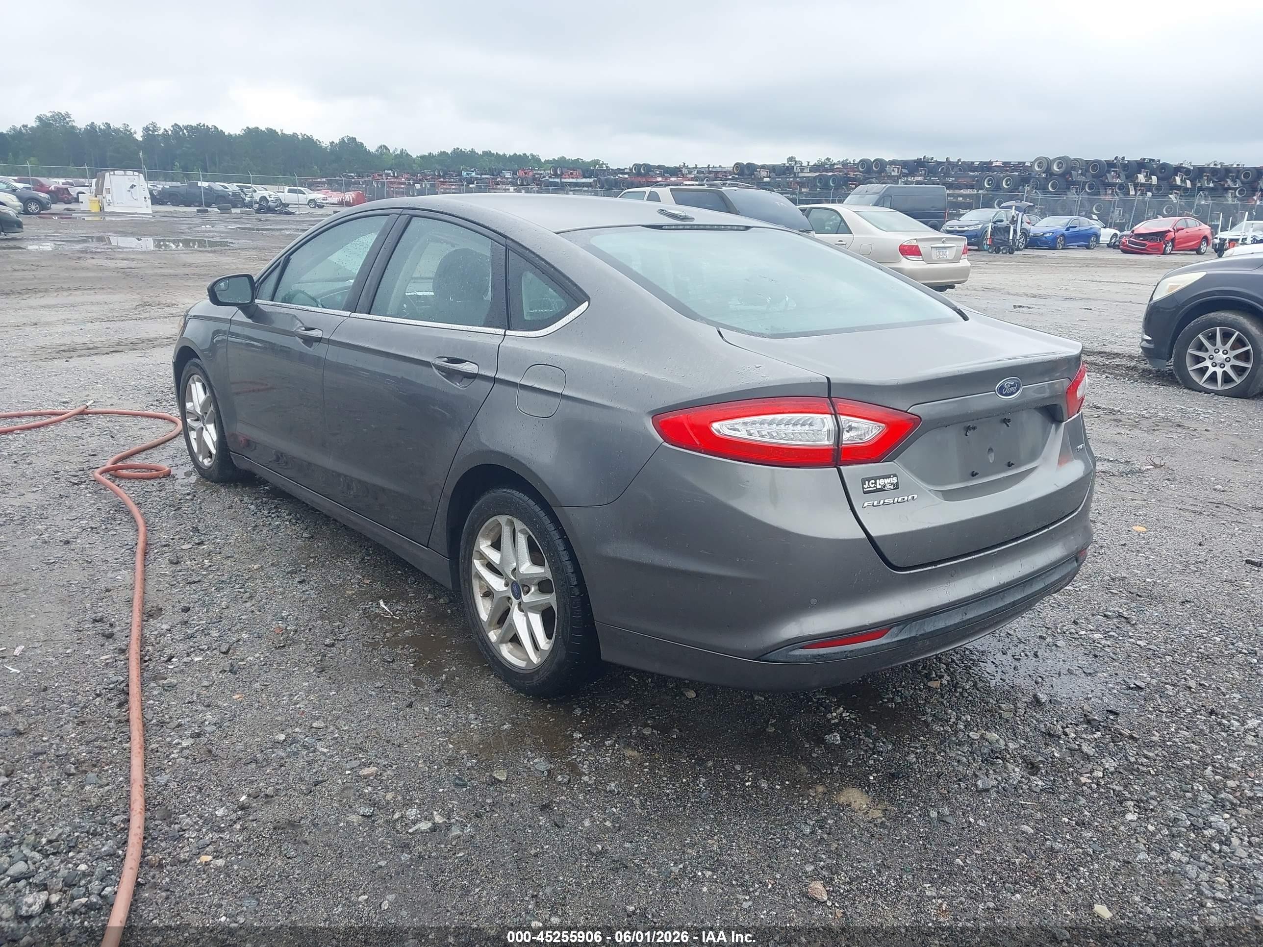 2013 Ford Fusion Se Gray vin: 3FA6P0H77DR295049