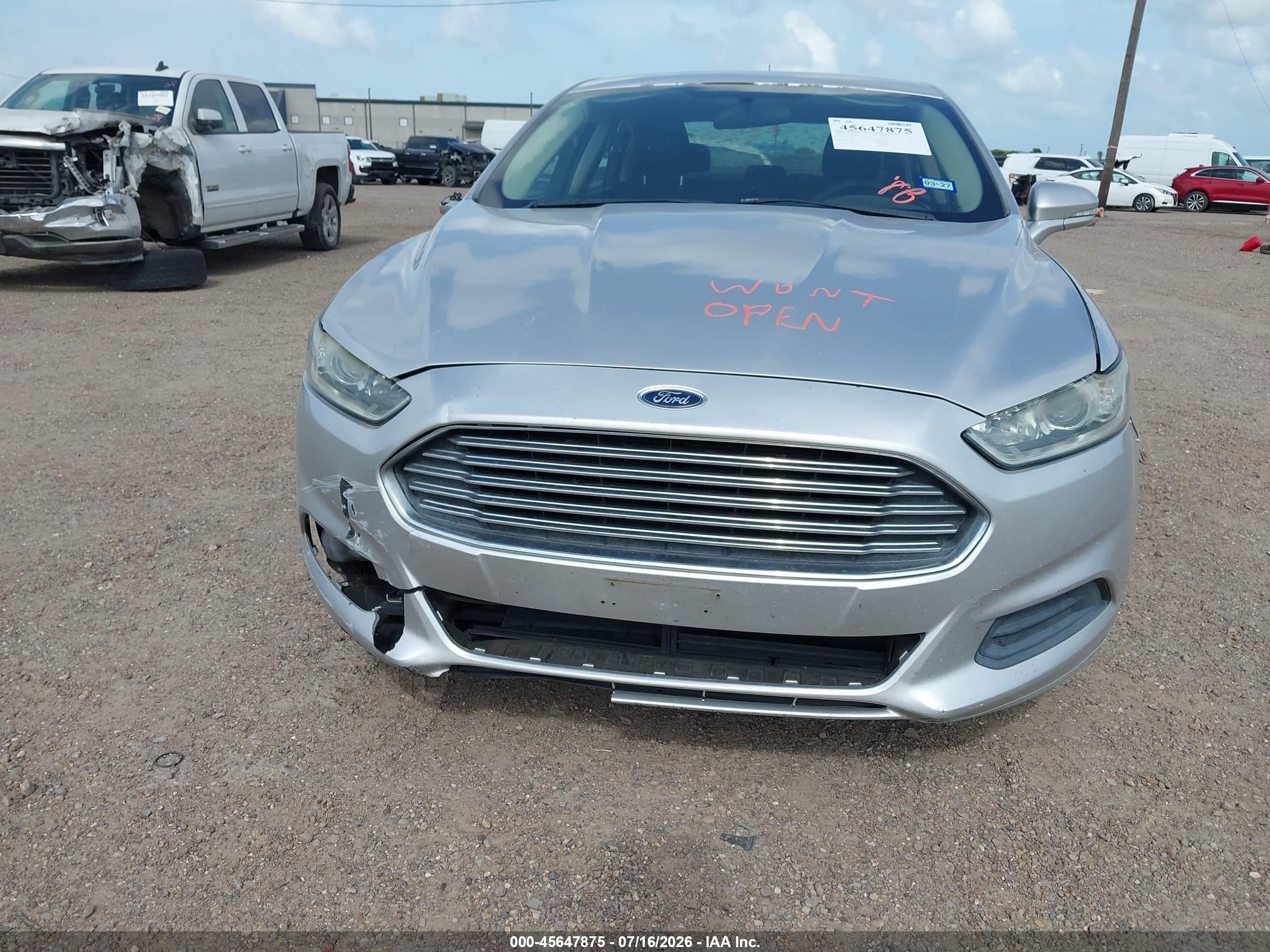 2013 Ford Fusion Se Silver vin: 3FA6P0H77DR306728