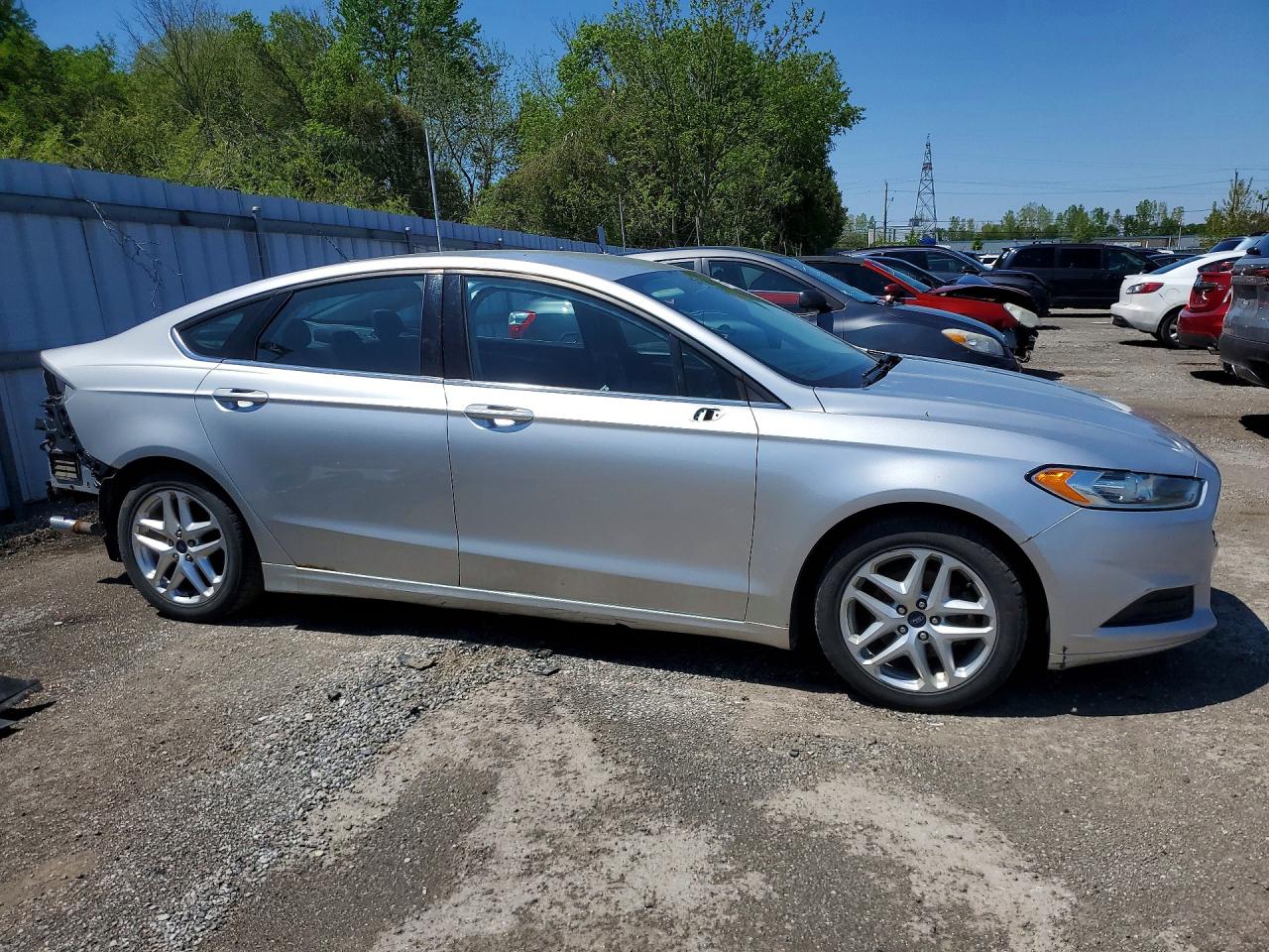 2013 Ford Fusion Se Silver vin: 3FA6P0H77DR314294
