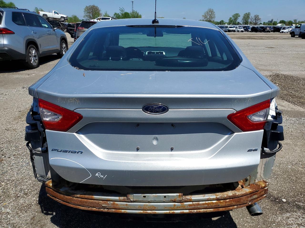 2013 Ford Fusion Se Silver vin: 3FA6P0H77DR314294