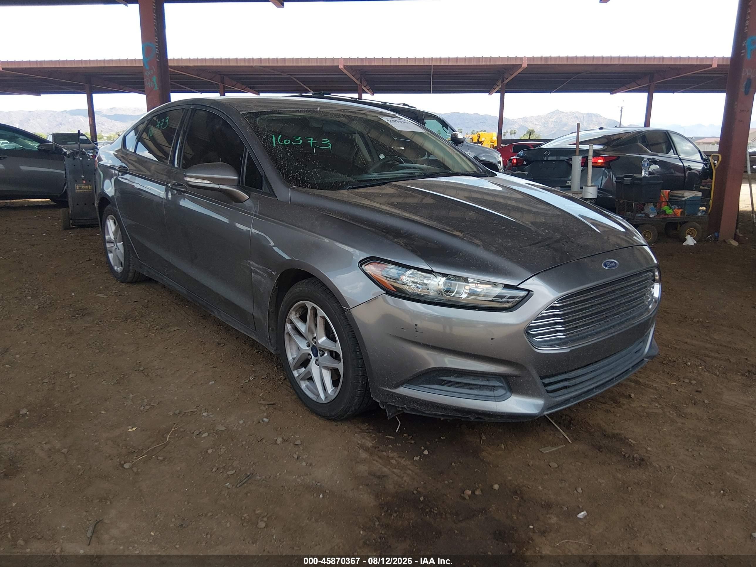 2013 Ford Fusion Se Gray vin: 3FA6P0H77DR359798