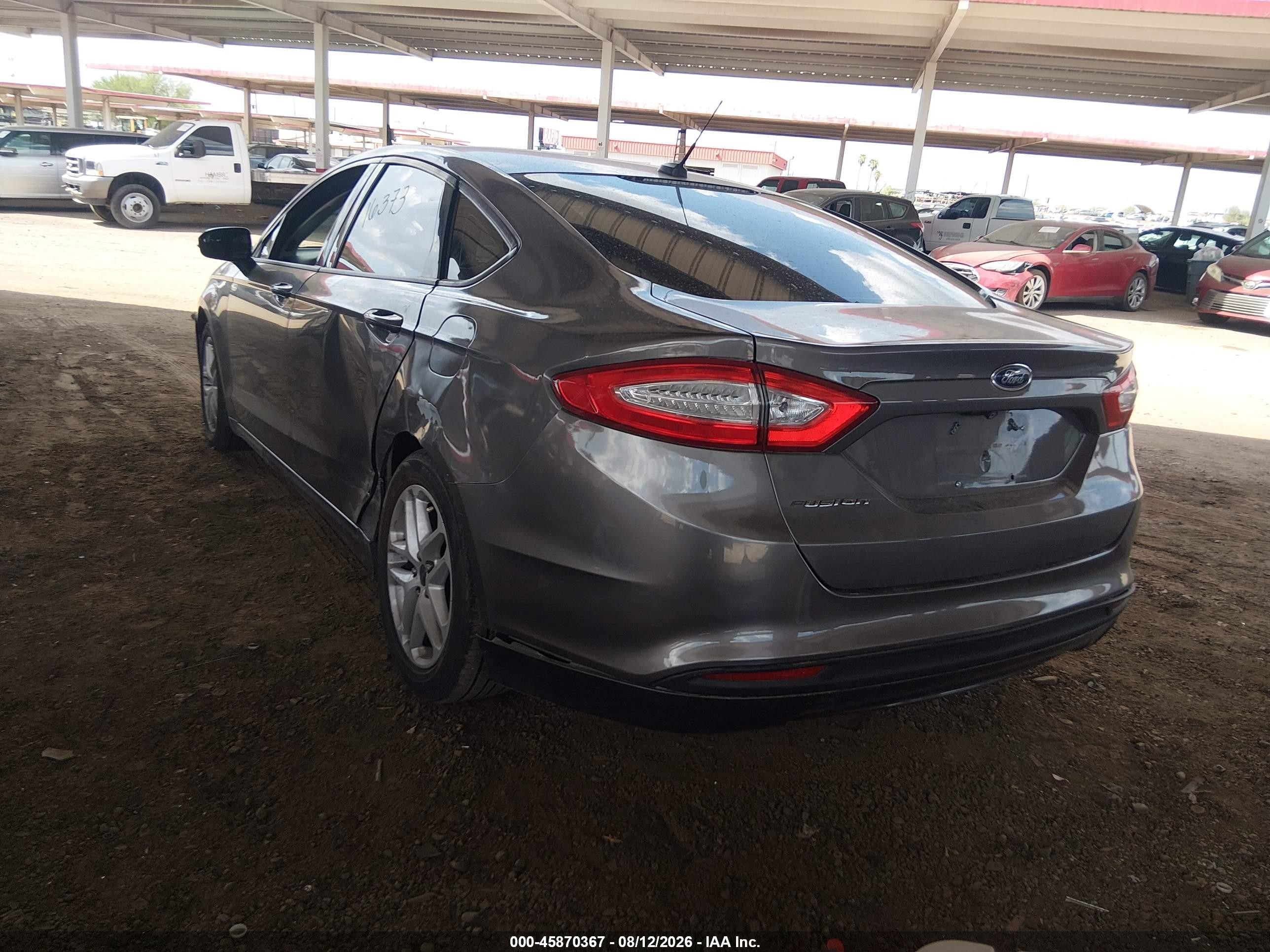 2013 Ford Fusion Se Gray vin: 3FA6P0H77DR359798