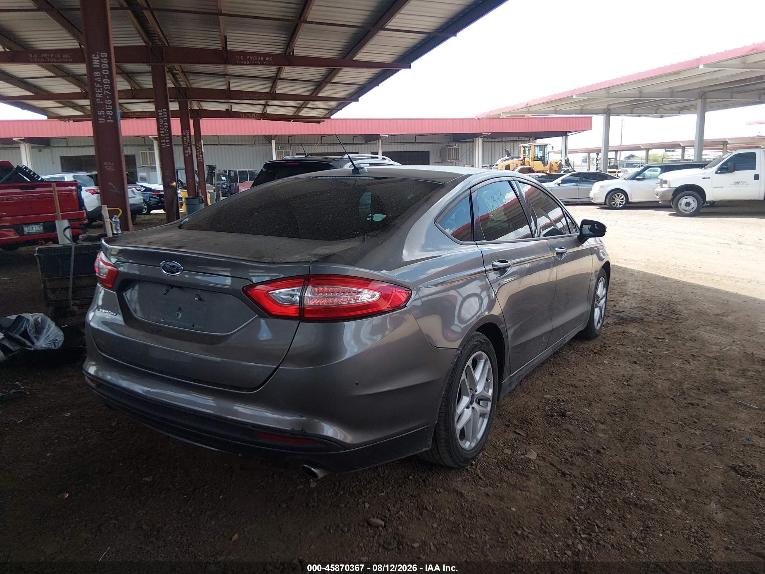 2013 Ford Fusion Se Gray vin: 3FA6P0H77DR359798