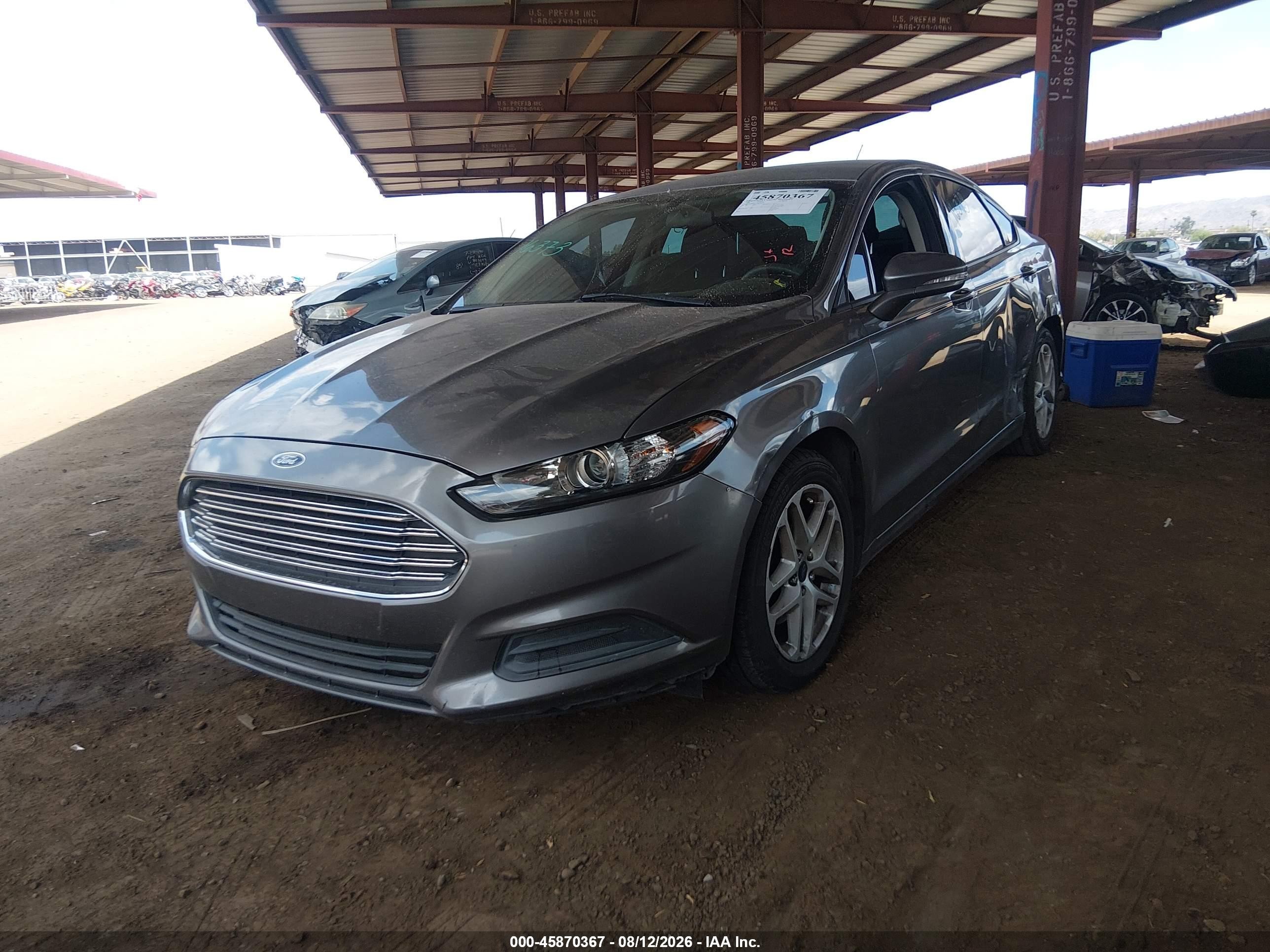 2013 Ford Fusion Se Gray vin: 3FA6P0H77DR359798