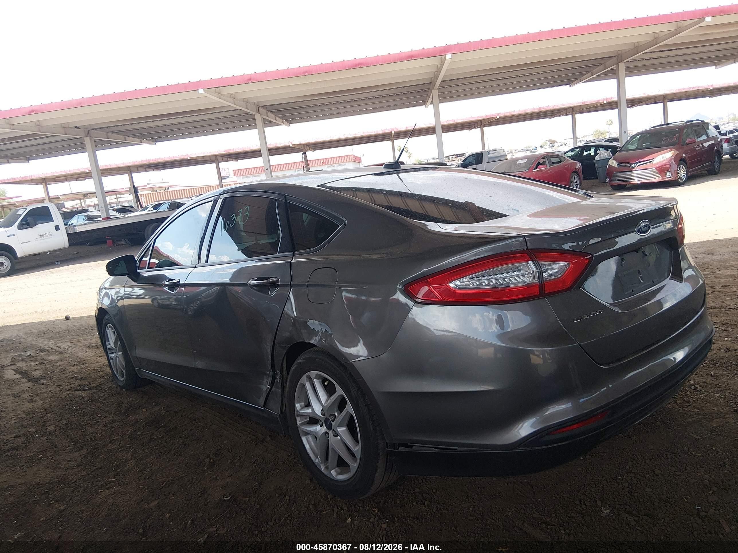 2013 Ford Fusion Se Gray vin: 3FA6P0H77DR359798