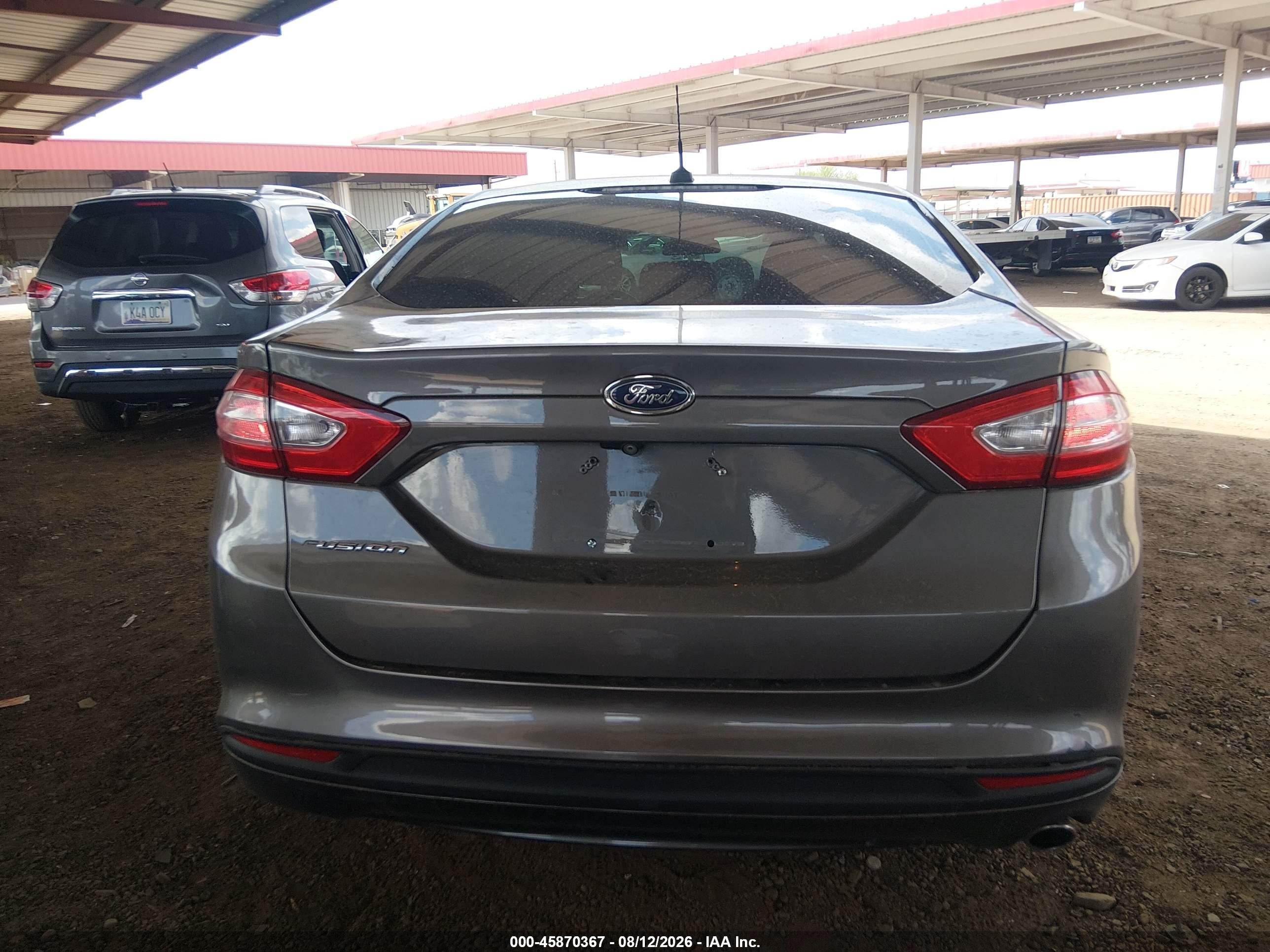2013 Ford Fusion Se Gray vin: 3FA6P0H77DR359798