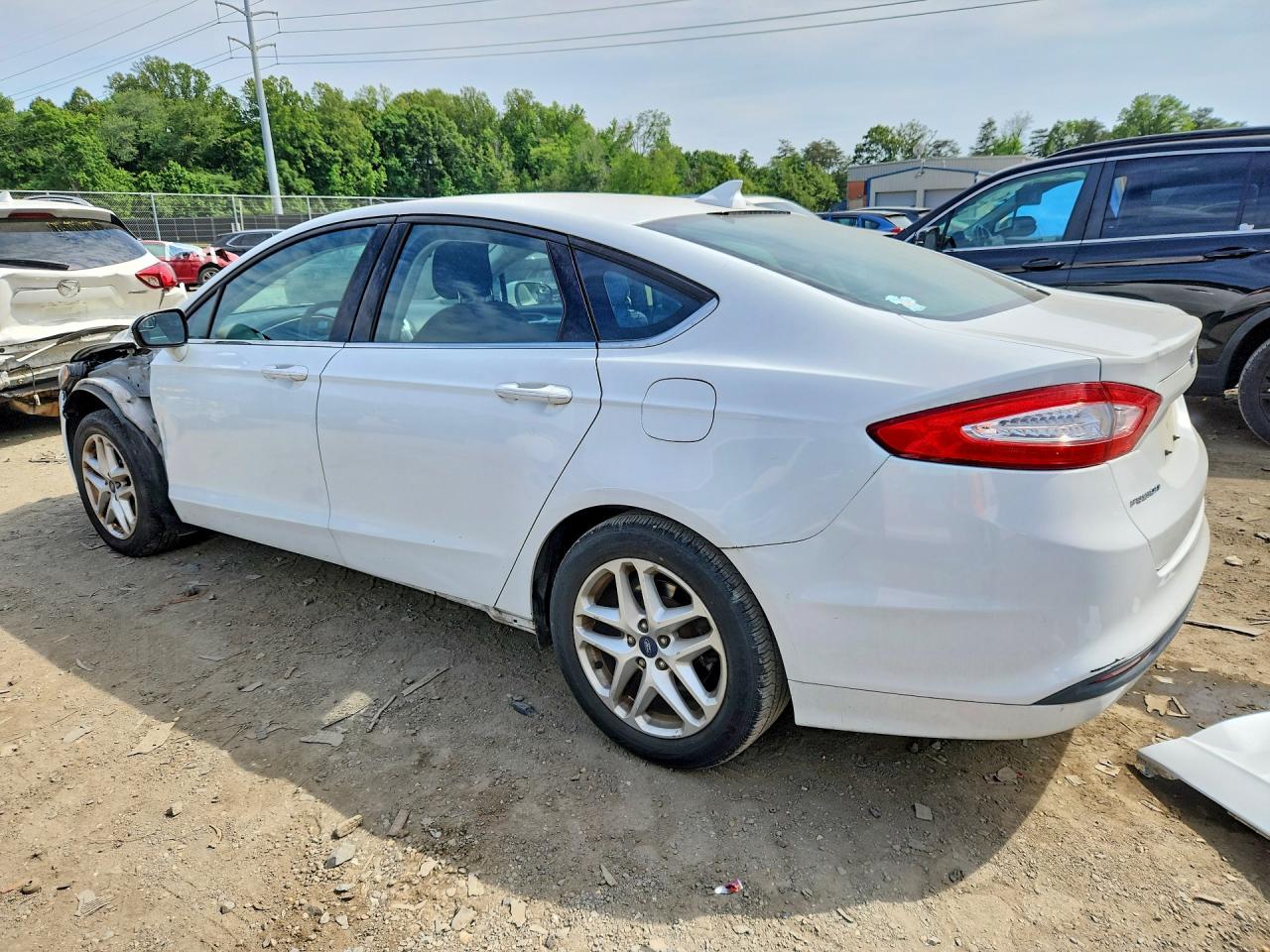 2013 Ford Fusion Se White vin: 3FA6P0H77DR376309