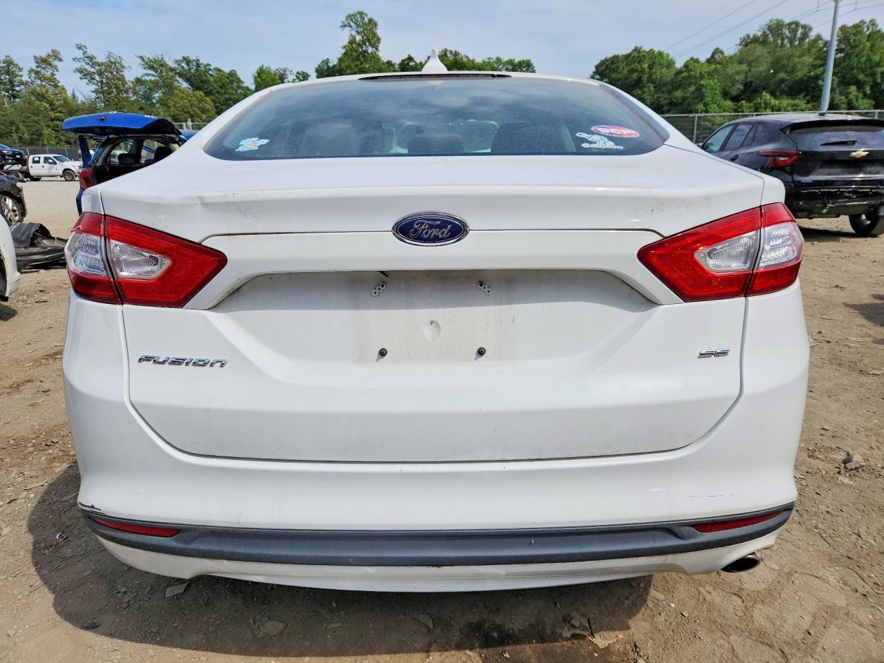 2013 Ford Fusion Se White vin: 3FA6P0H77DR376309