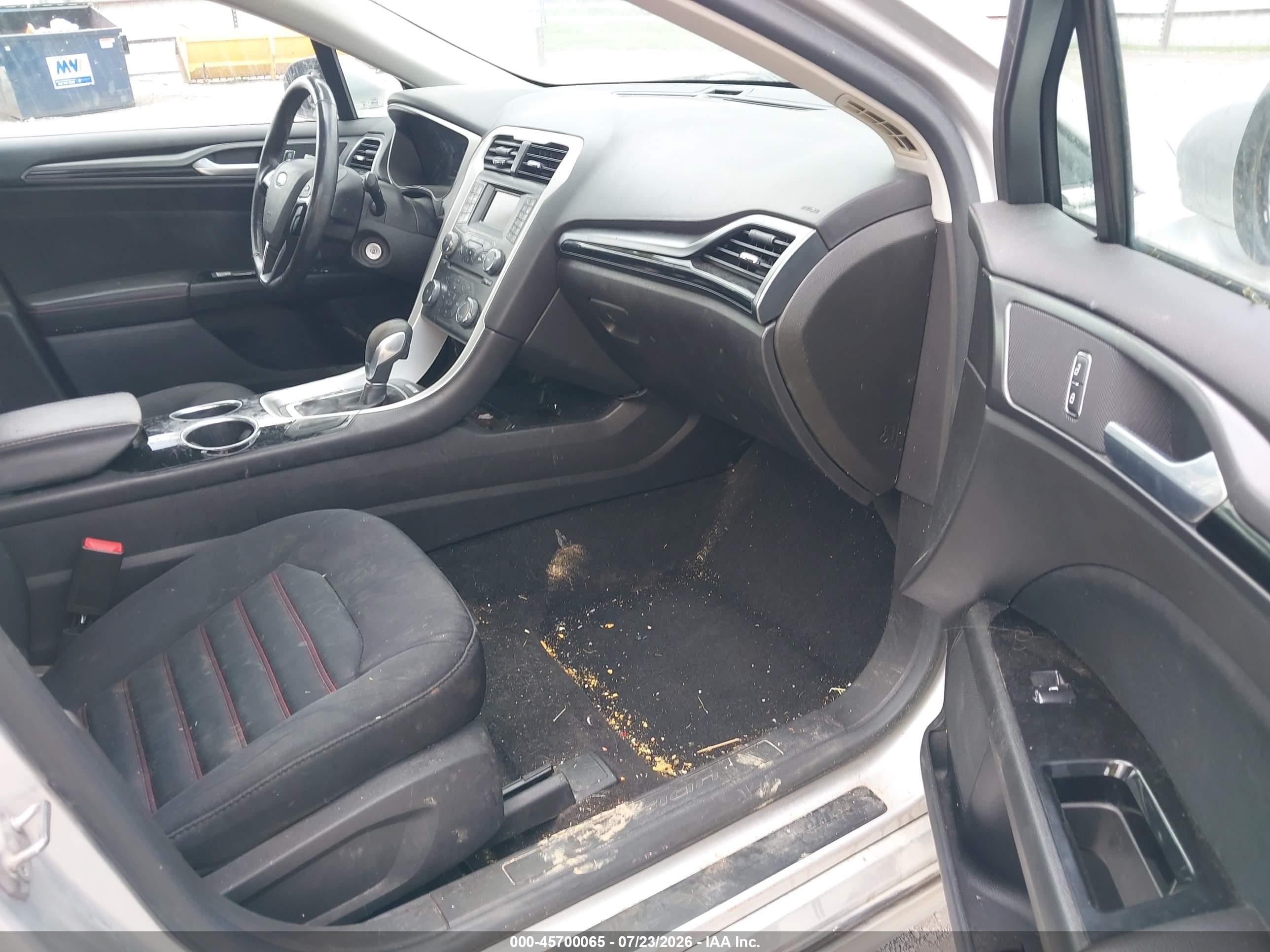 2014 Ford Fusion Se Silver vin: 3FA6P0H77ER108474