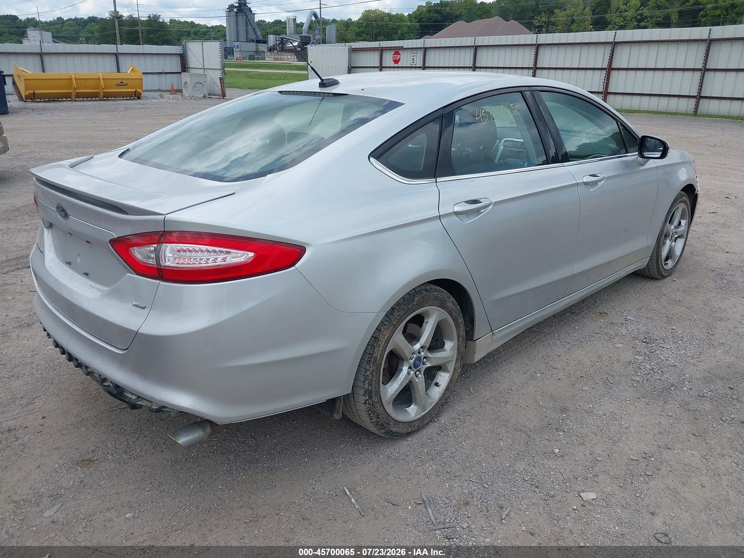 2014 Ford Fusion Se Silver vin: 3FA6P0H77ER108474