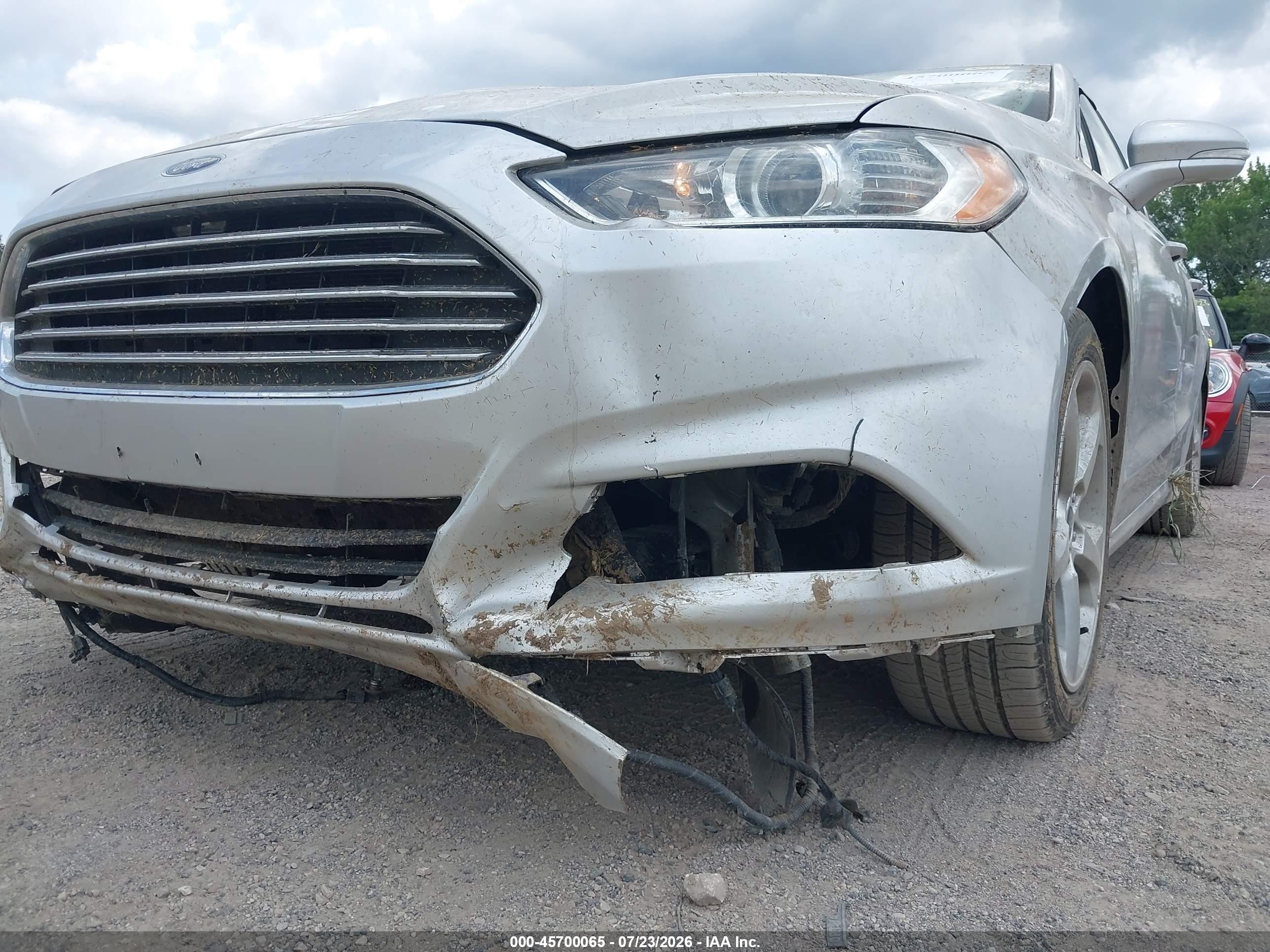 2014 Ford Fusion Se Silver vin: 3FA6P0H77ER108474