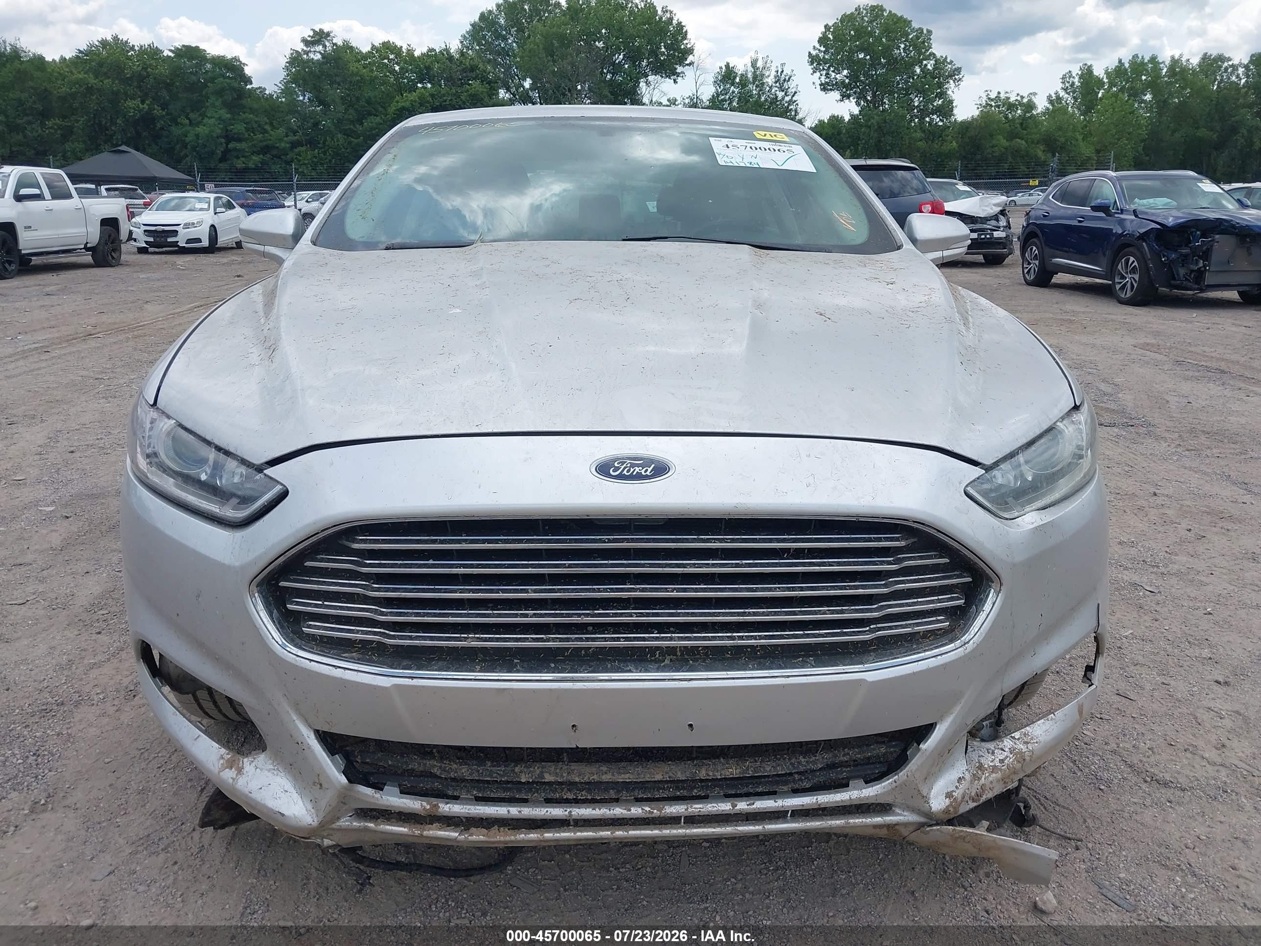 2014 Ford Fusion Se Silver vin: 3FA6P0H77ER108474