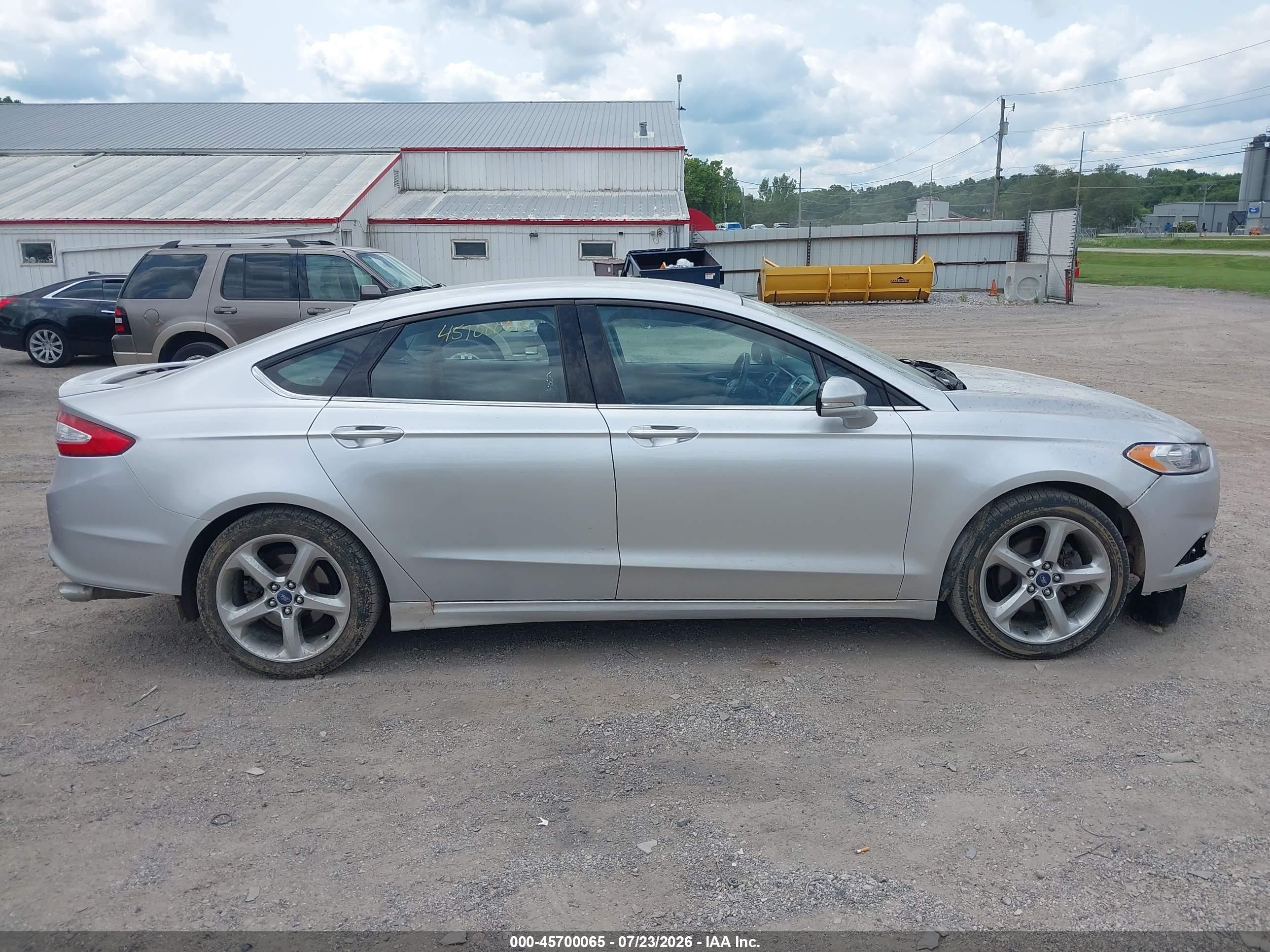 2014 Ford Fusion Se Silver vin: 3FA6P0H77ER108474