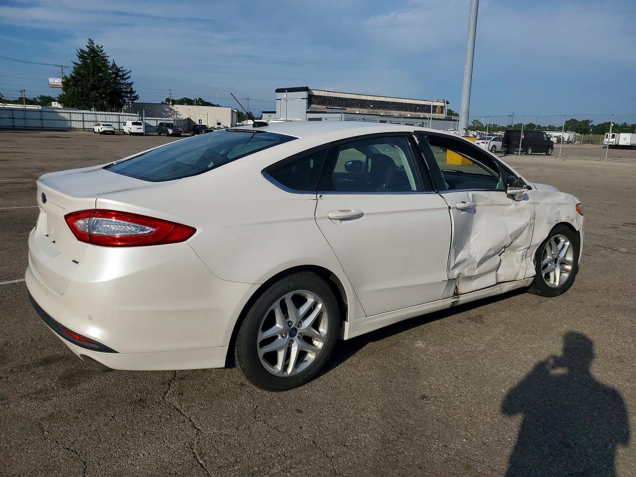 2014 Ford Fusion Se White vin: 3FA6P0H77ER151924