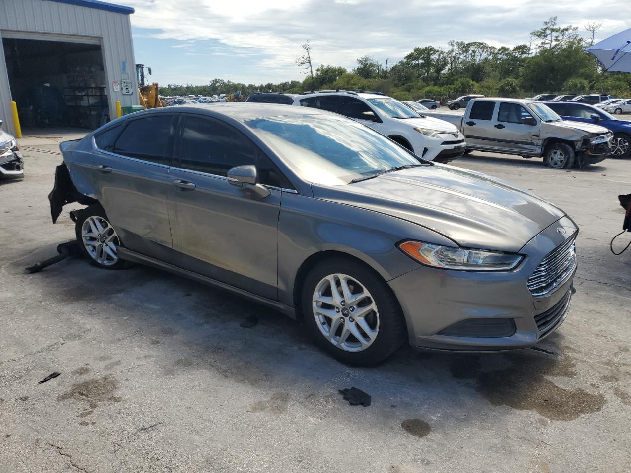 2014 Ford Fusion Se Gray vin: 3FA6P0H77ER164981