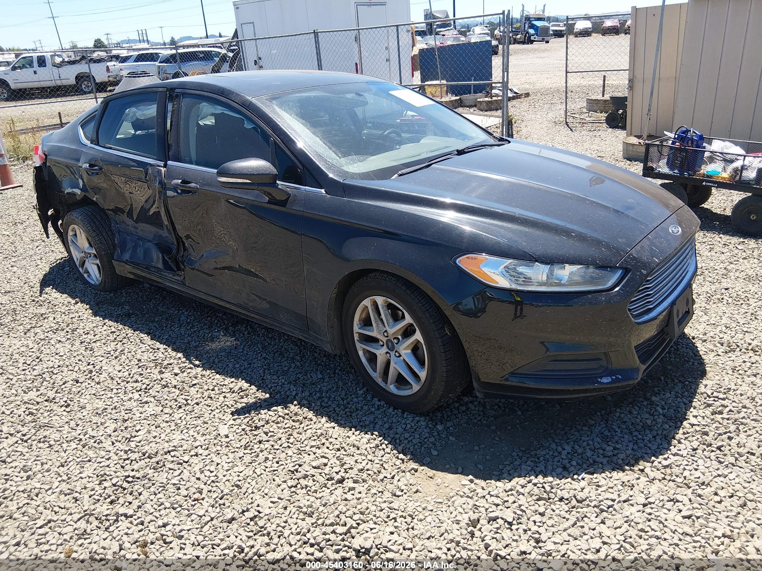 2014 Ford Fusion Se Black vin: 3FA6P0H77ER171123