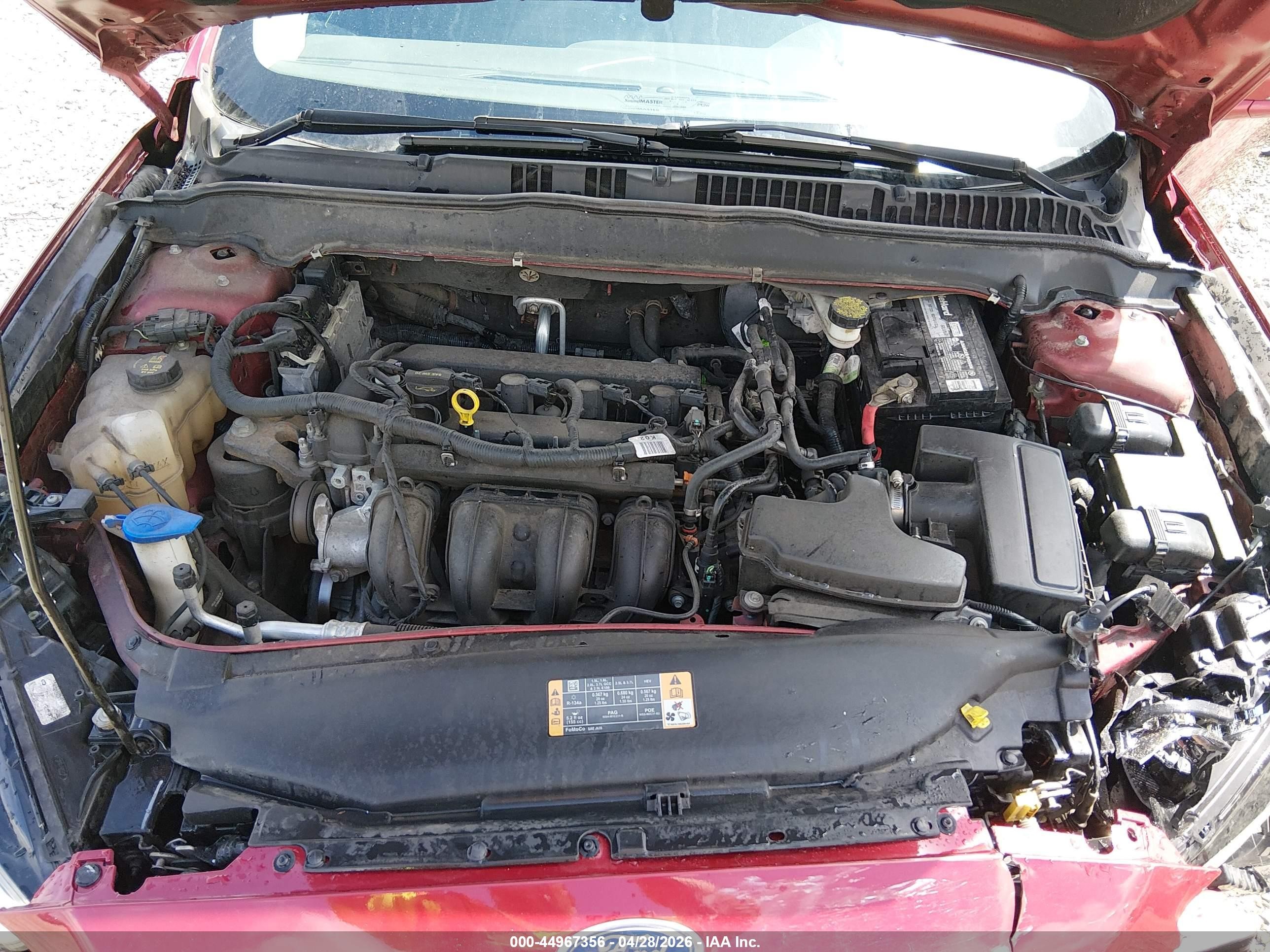 2014 Ford Fusion Se Red vin: 3FA6P0H77ER199925