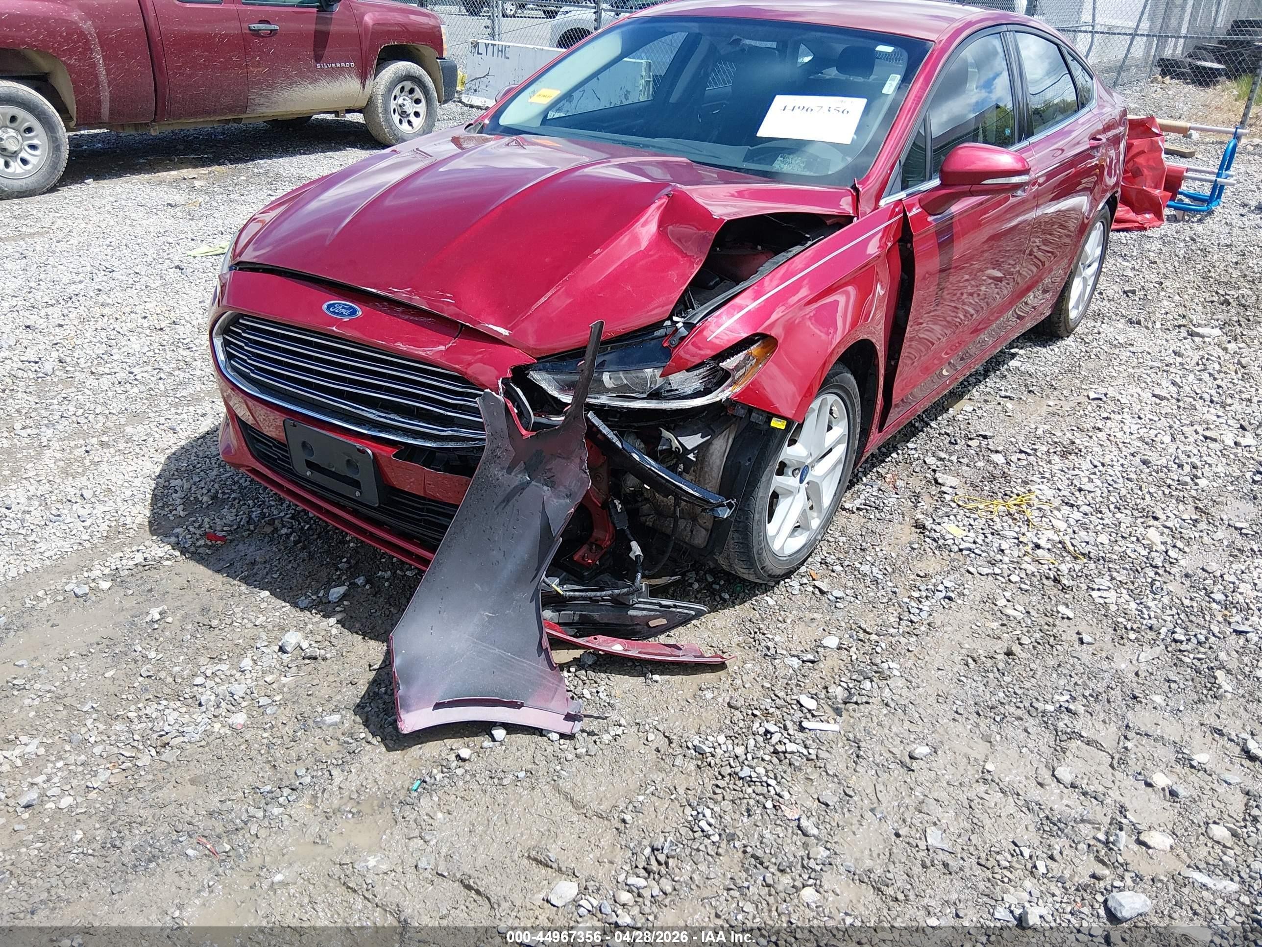 2014 Ford Fusion Se Red vin: 3FA6P0H77ER199925
