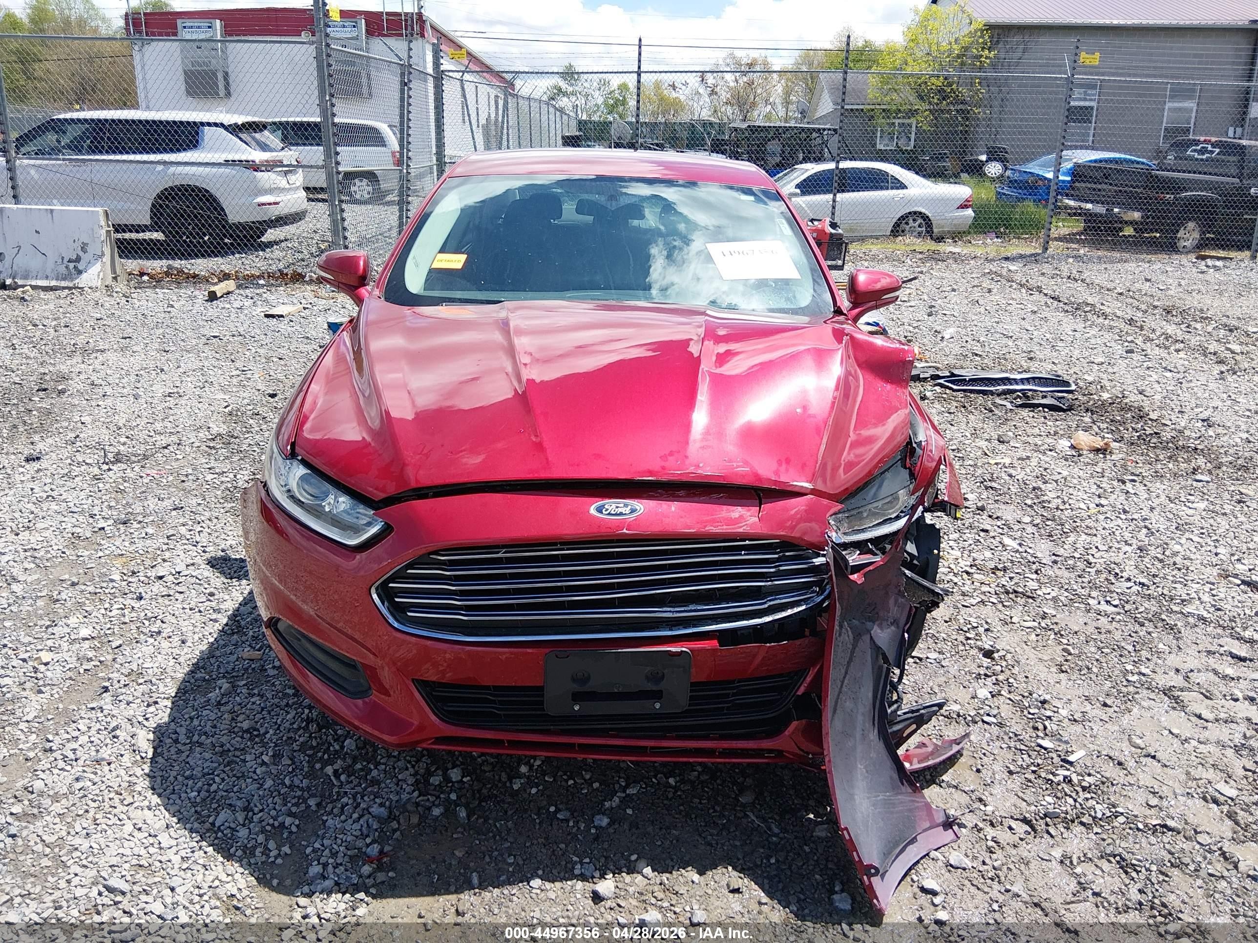 2014 Ford Fusion Se Red vin: 3FA6P0H77ER199925
