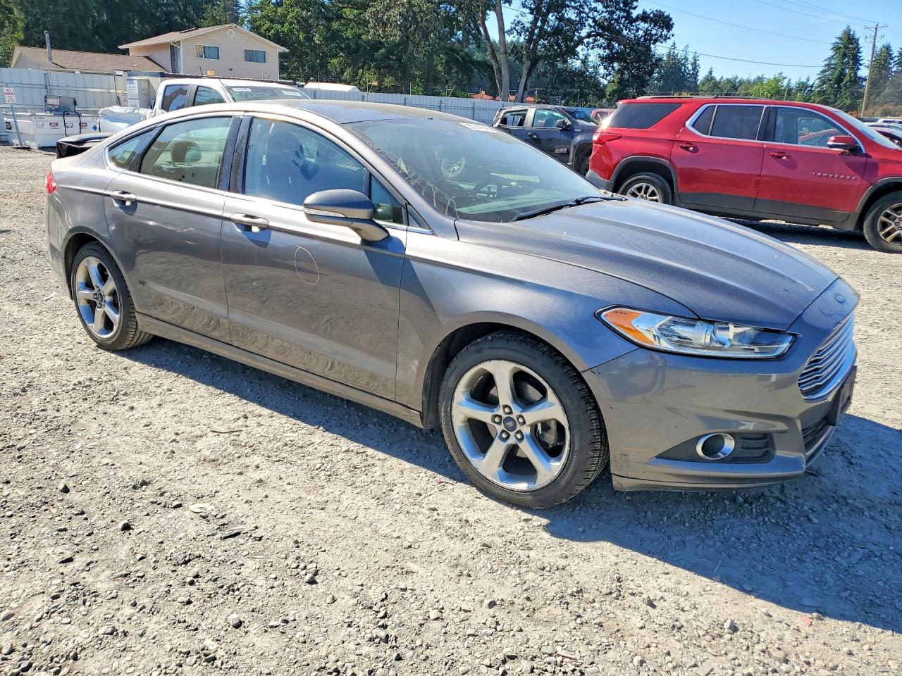 2014 Ford Fusion Se Gray vin: 3FA6P0H77ER220577
