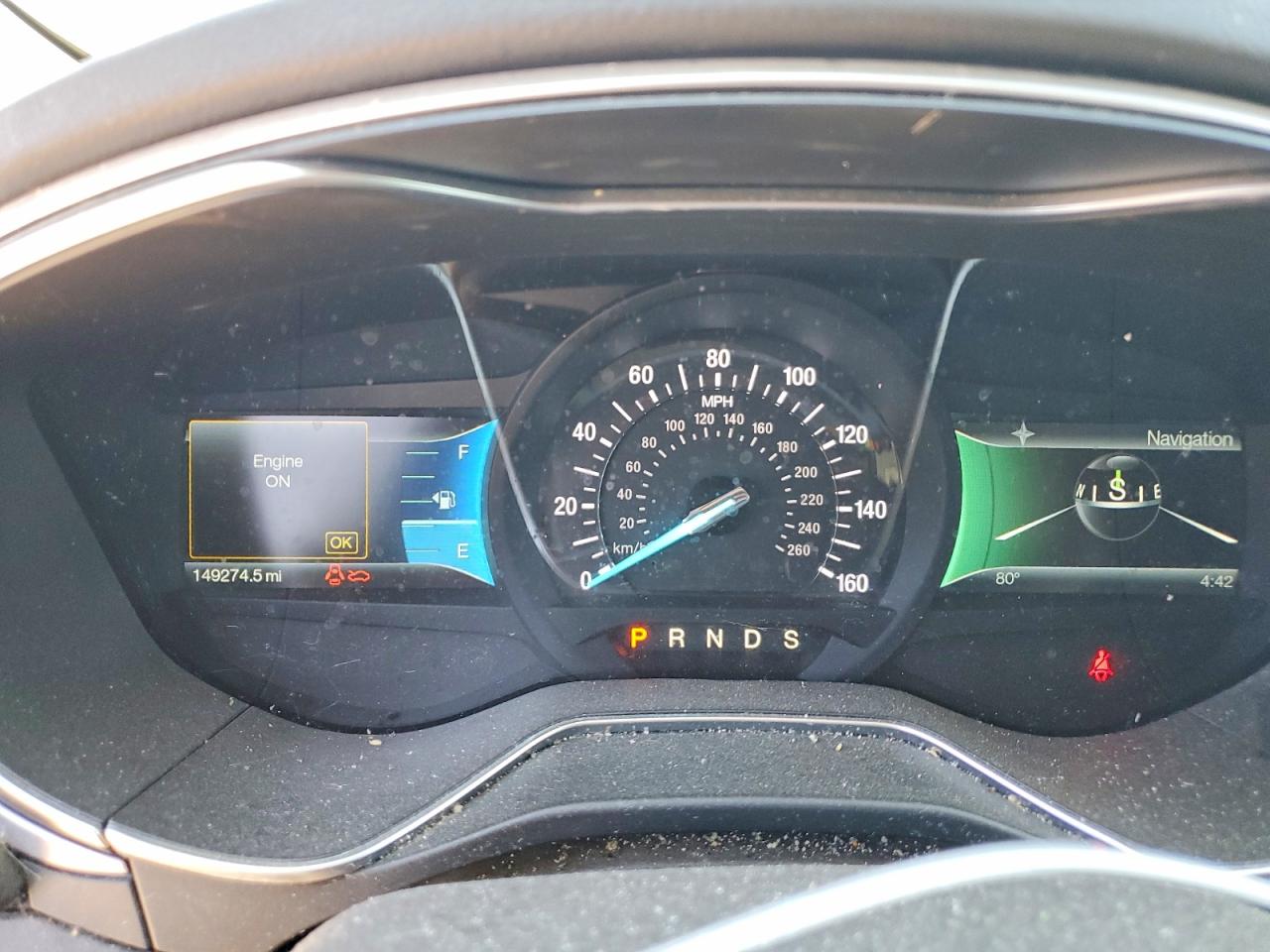 2014 Ford Fusion Se Gray vin: 3FA6P0H77ER220577