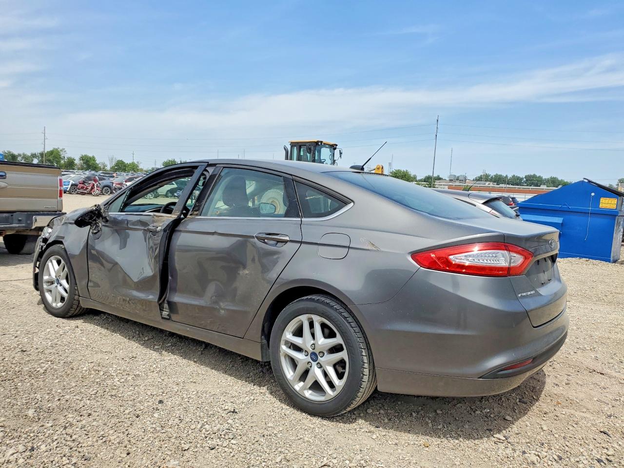 2014 Ford Fusion Se Gray vin: 3FA6P0H77ER228243