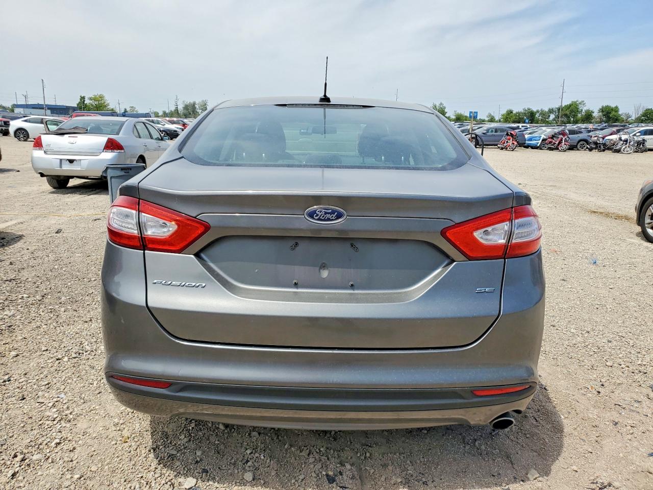 2014 Ford Fusion Se Gray vin: 3FA6P0H77ER228243
