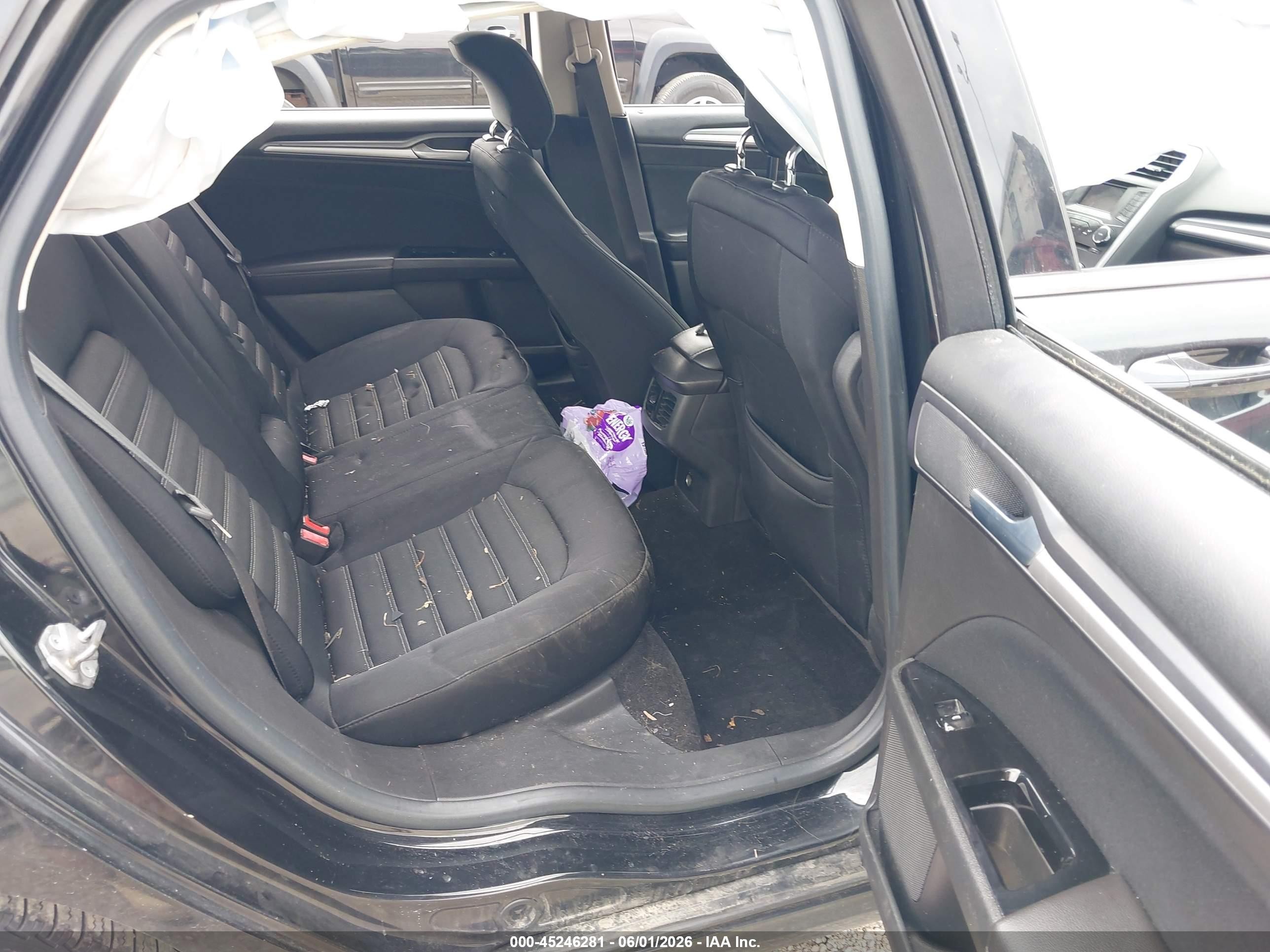 2014 Ford Fusion Se Black vin: 3FA6P0H77ER253322
