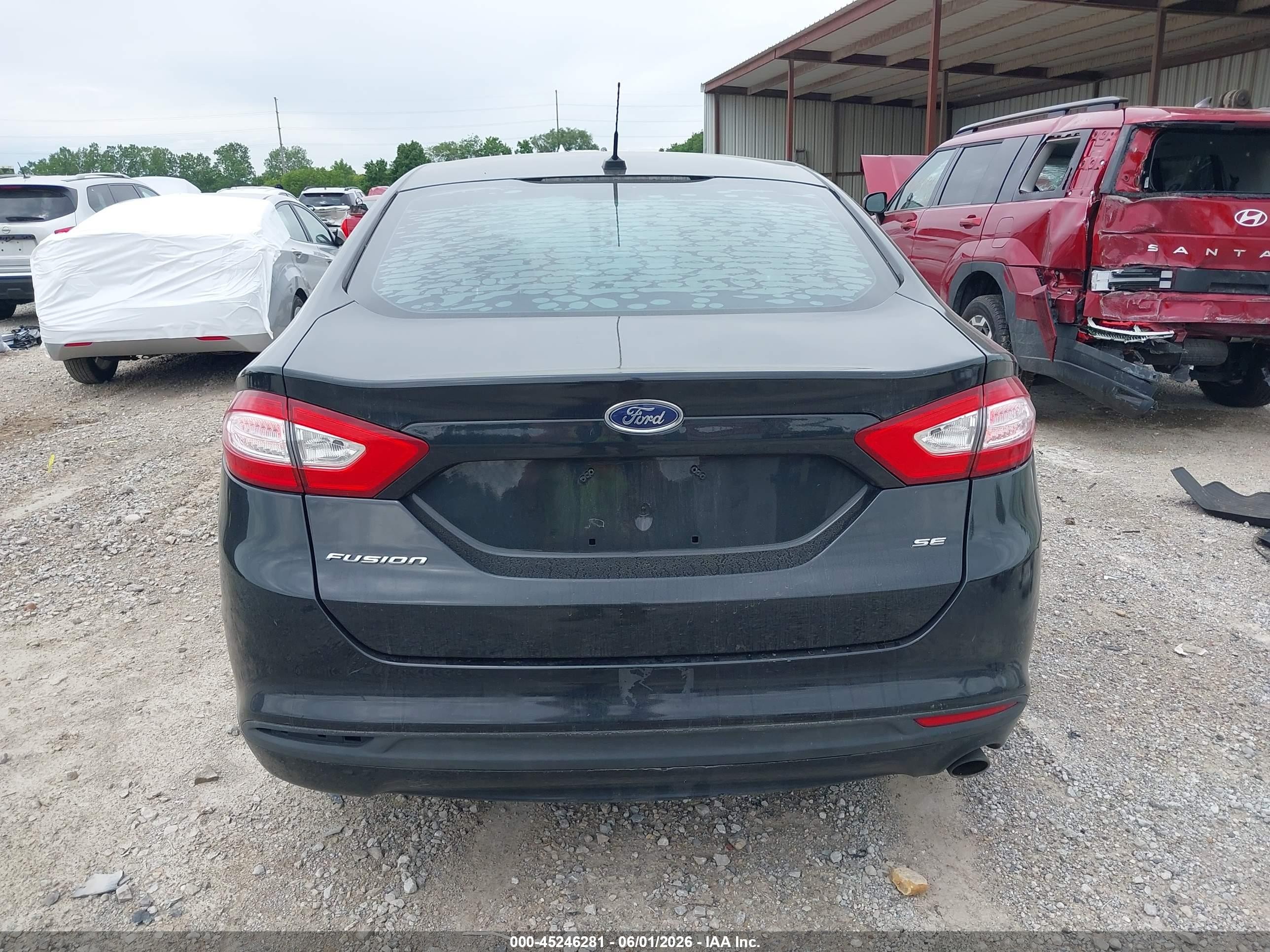 2014 Ford Fusion Se Black vin: 3FA6P0H77ER253322