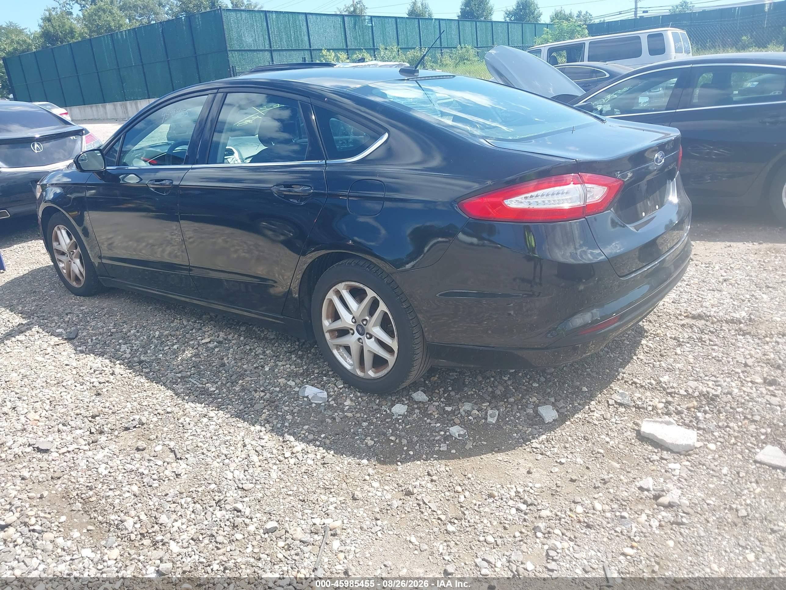 2014 Ford Fusion Se Black vin: 3FA6P0H77ER262814