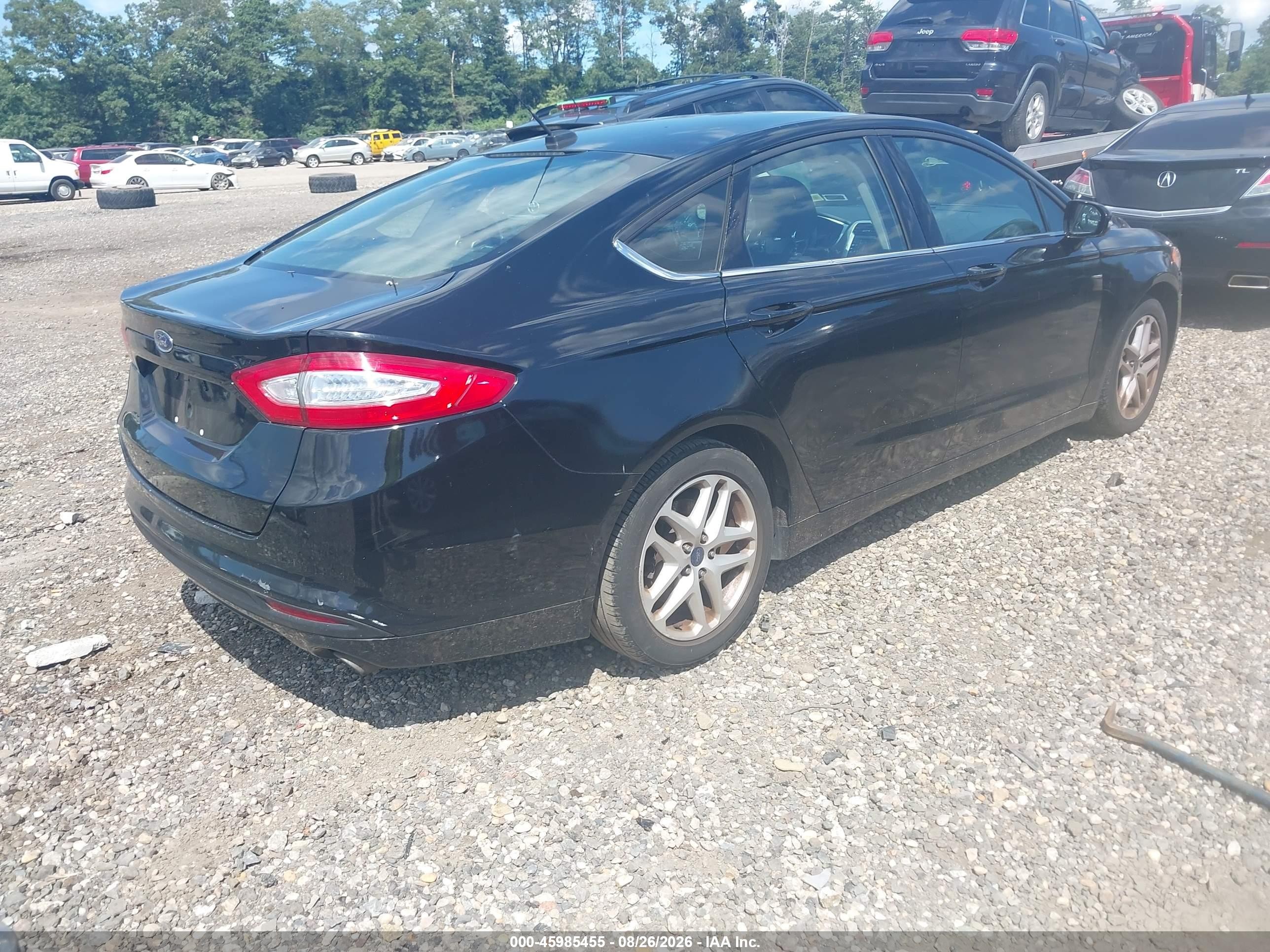 2014 Ford Fusion Se Black vin: 3FA6P0H77ER262814